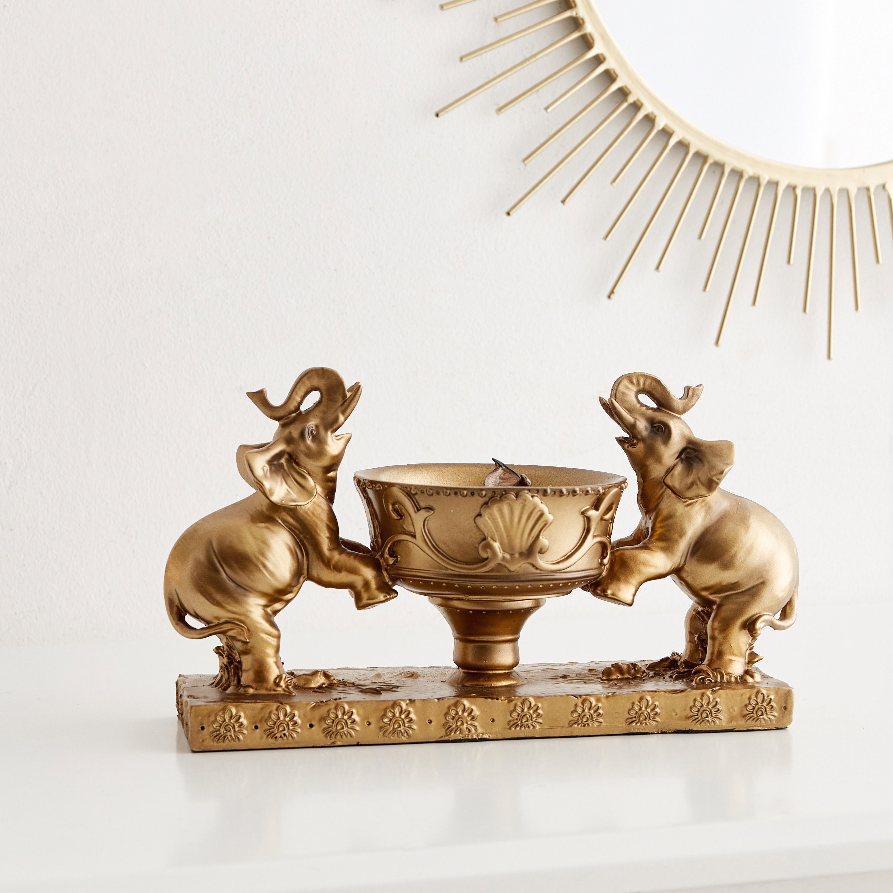 كوب بوليريسين بتزيينات فيلة من دايفين - 26 × 11 × 14 سم-hbxhomeware-homedecor-figurinesandornaments-image-1