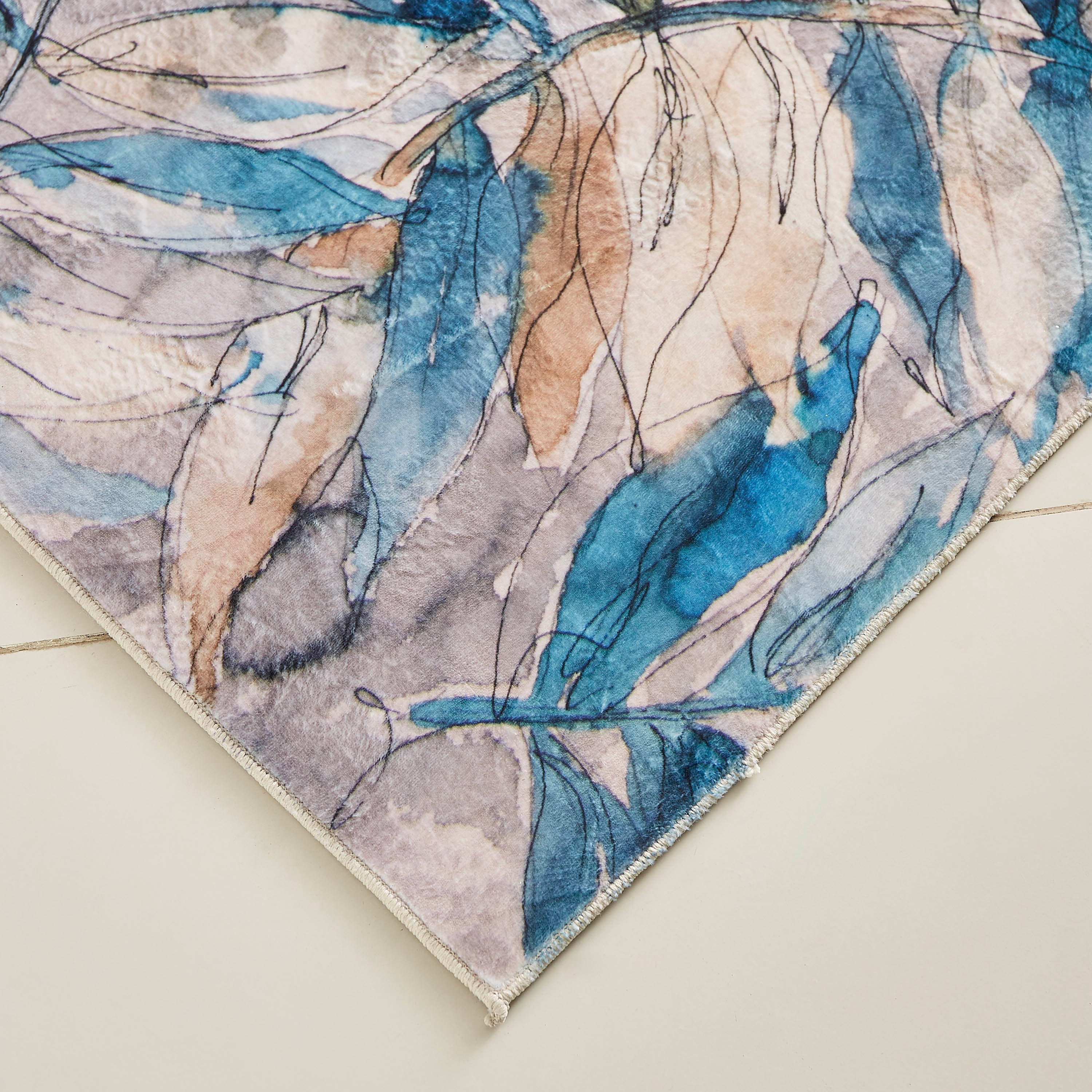 Wells Paradise Printed Flannel Rug - 150x200 cm-hbxdecorandfurnishings-floorcoverings-rugs-image-2