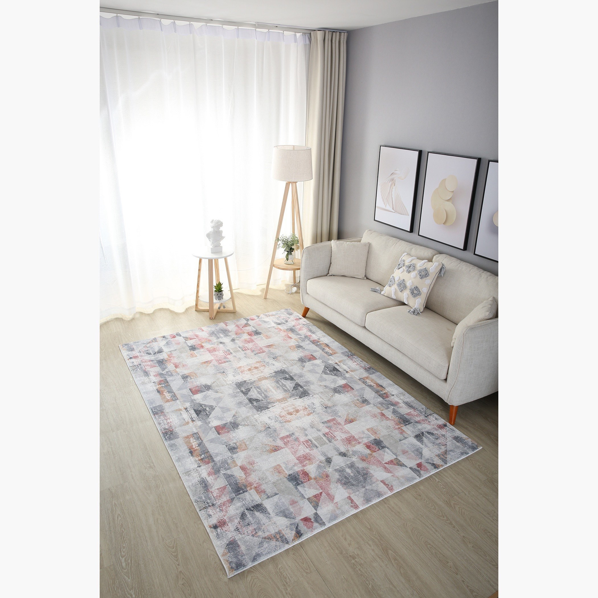 سجادة فرو مخمليّة بطبعات من ميلان ويات - 160x230 سم-hbxdecorandfurnishings-floorcoverings-rugs-image-1