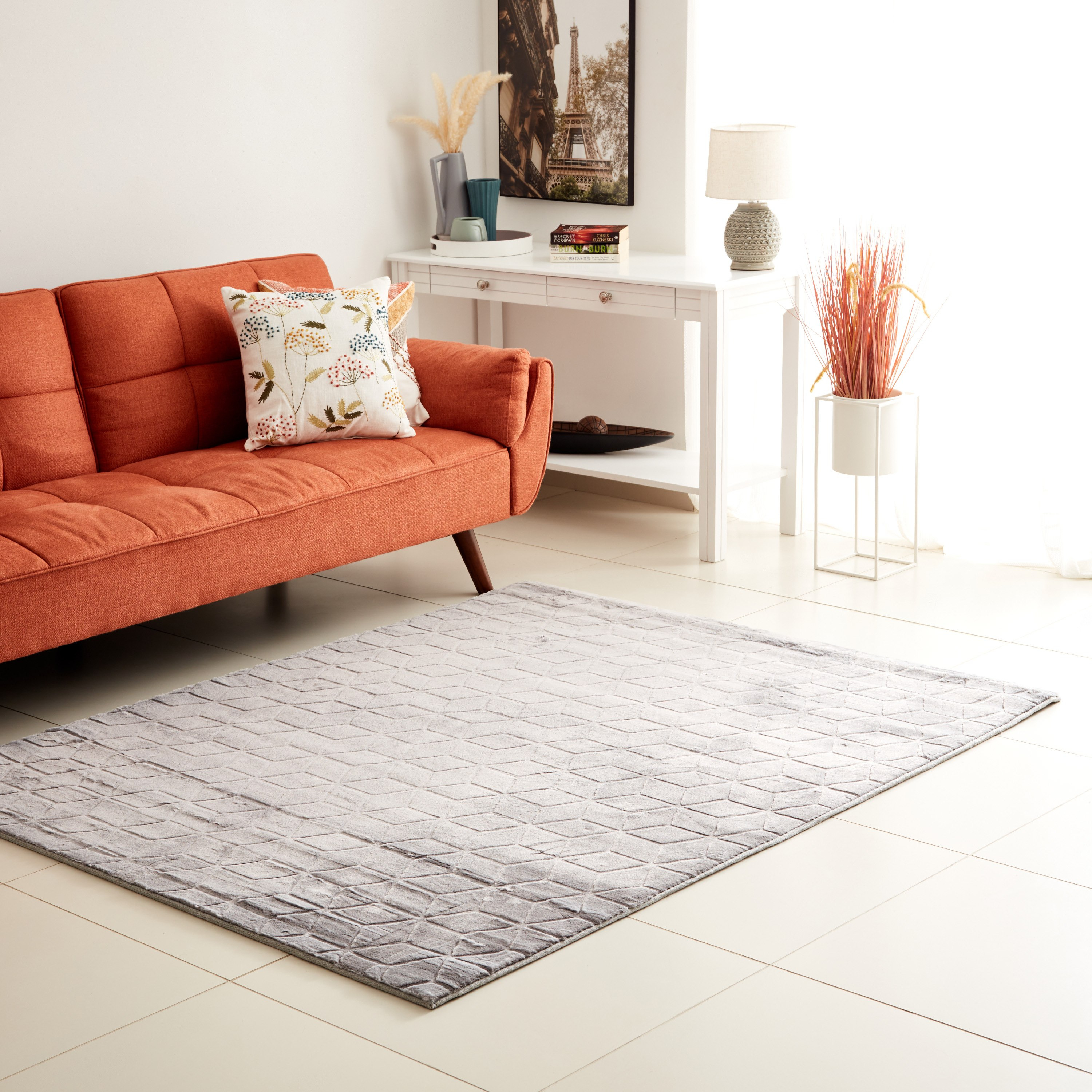 سجادة فرو أرنب صناعي منقوشة من نويلا كودي - 150x200 سم-hbxdecorandfurnishings-floorcoverings-rugs-image-1