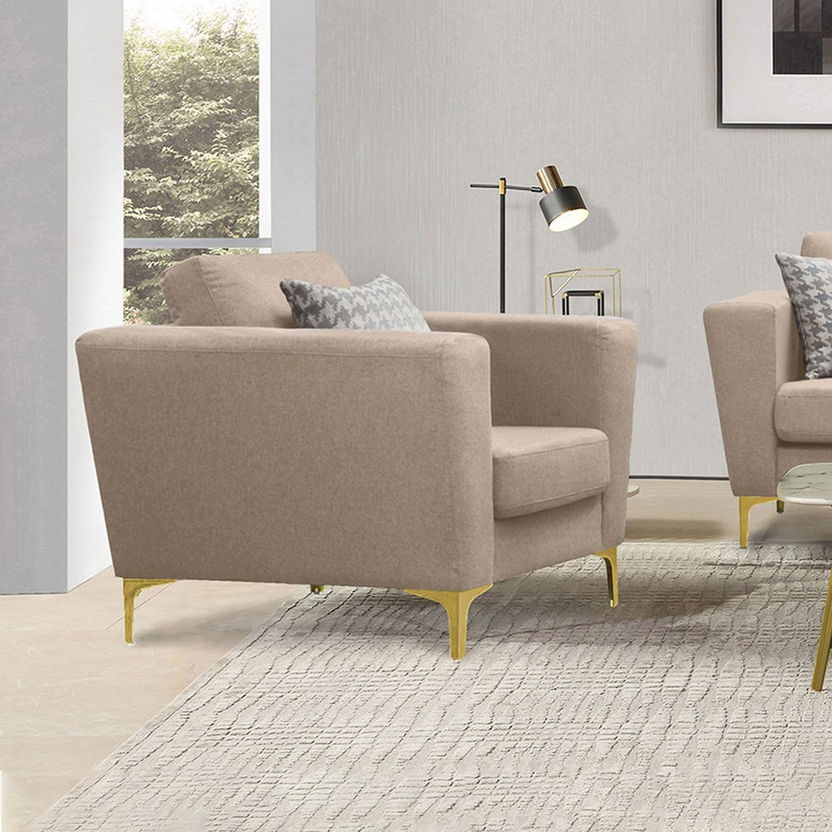 Veneto 1-Seater Sofa With 1 Throw Cushion-Armchairs-image-0