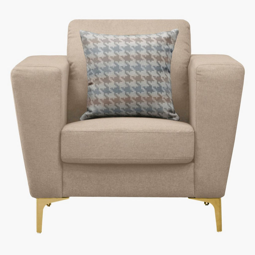 Veneto 1-Seater Sofa With 1 Throw Cushion-Armchairs-image-1