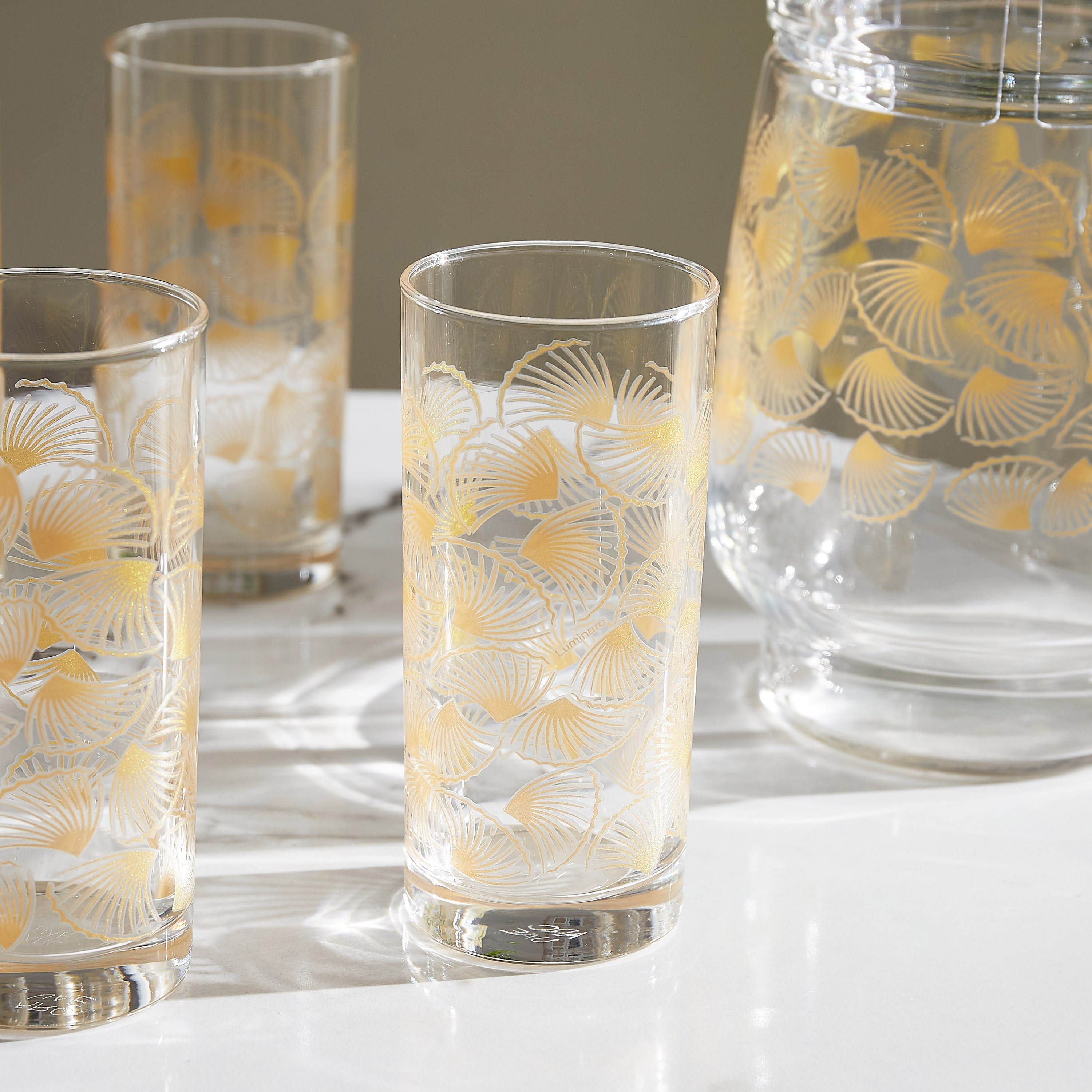 Luminarc Golden Shell 7-Piece Drinkware Set-hbxhomeware-hbxkitchen-image-2