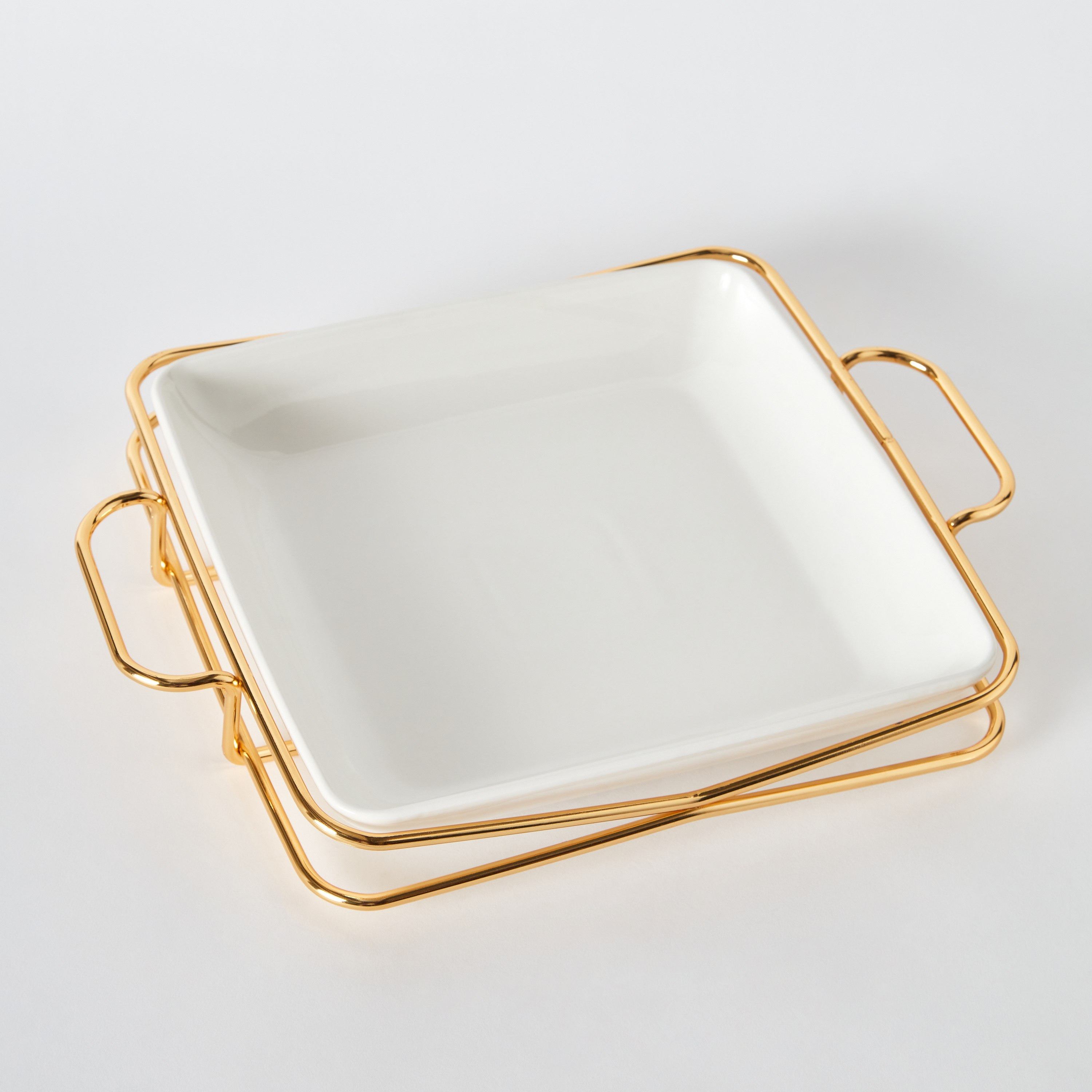 صحن تقديم مربع بحامل من فيست - 28 سم-hbxdecorandfurnishings-tabletop-serveware-image-7