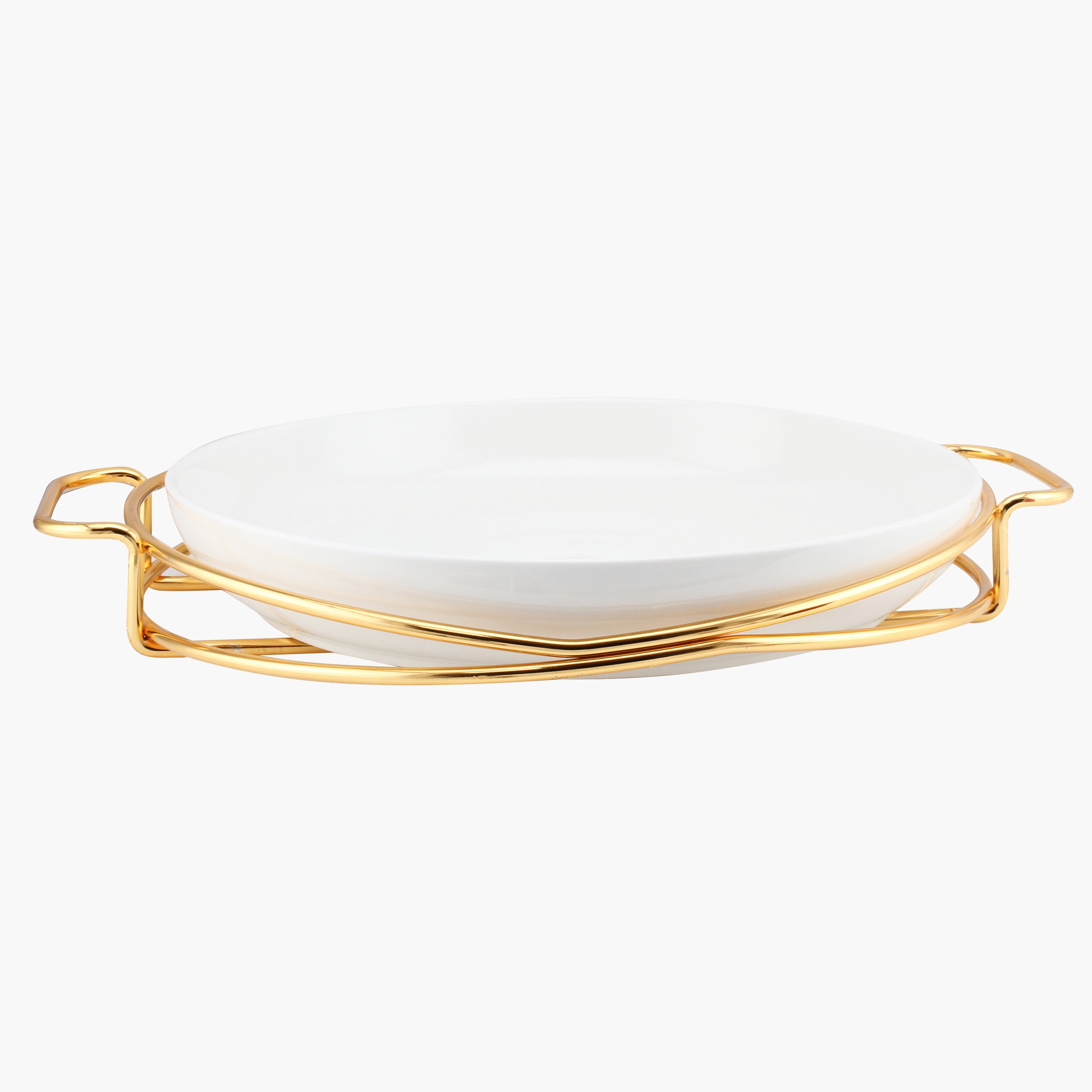 صحن تقديم مستدير بحامل من فيست - 33 سم-hbxdecorandfurnishings-tabletop-serveware-image-2