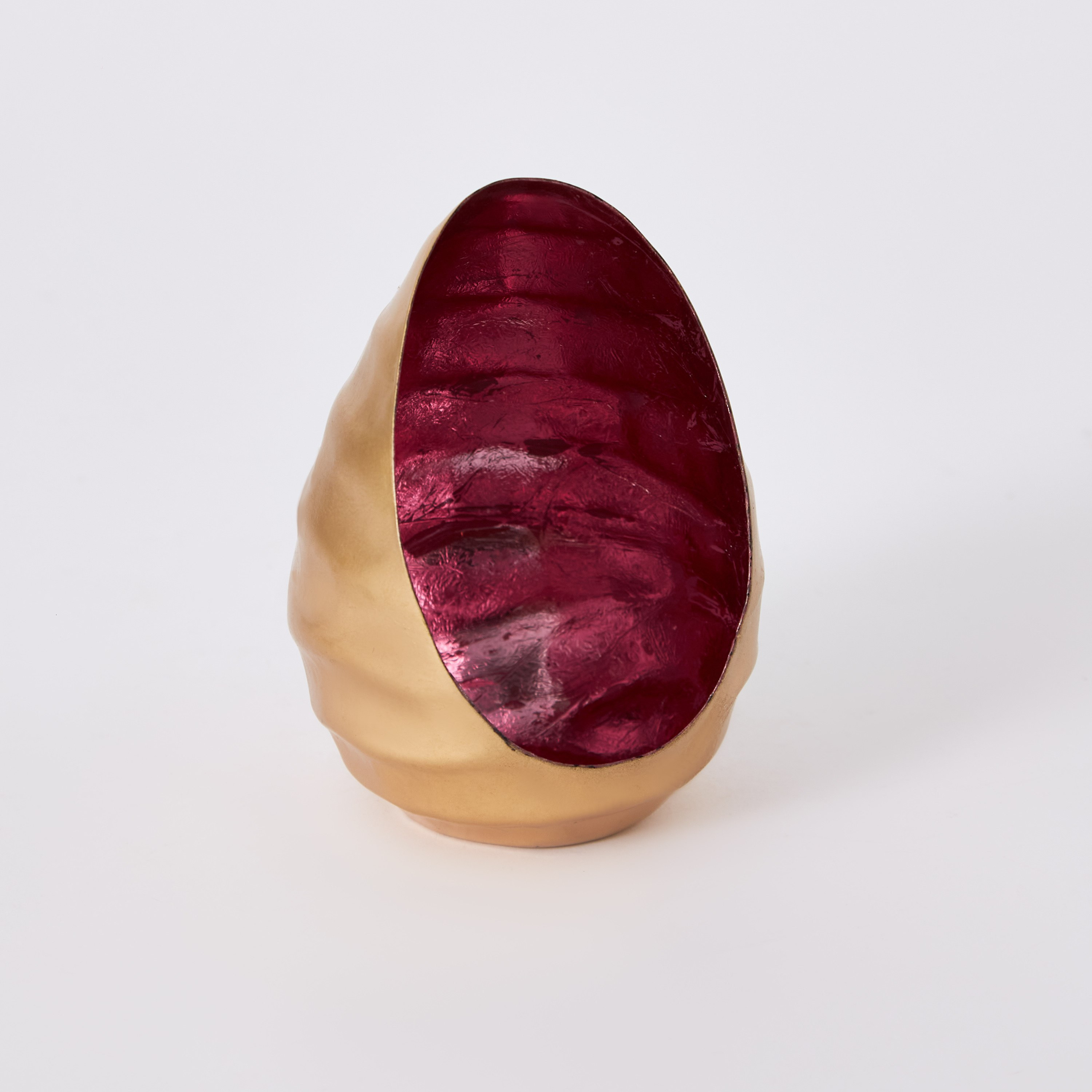 Zoha Metal Egg Shaped Tealight Votive - 8x8x12 cm-hbxlivingroom-decorandaccessories-candleholders-image-4