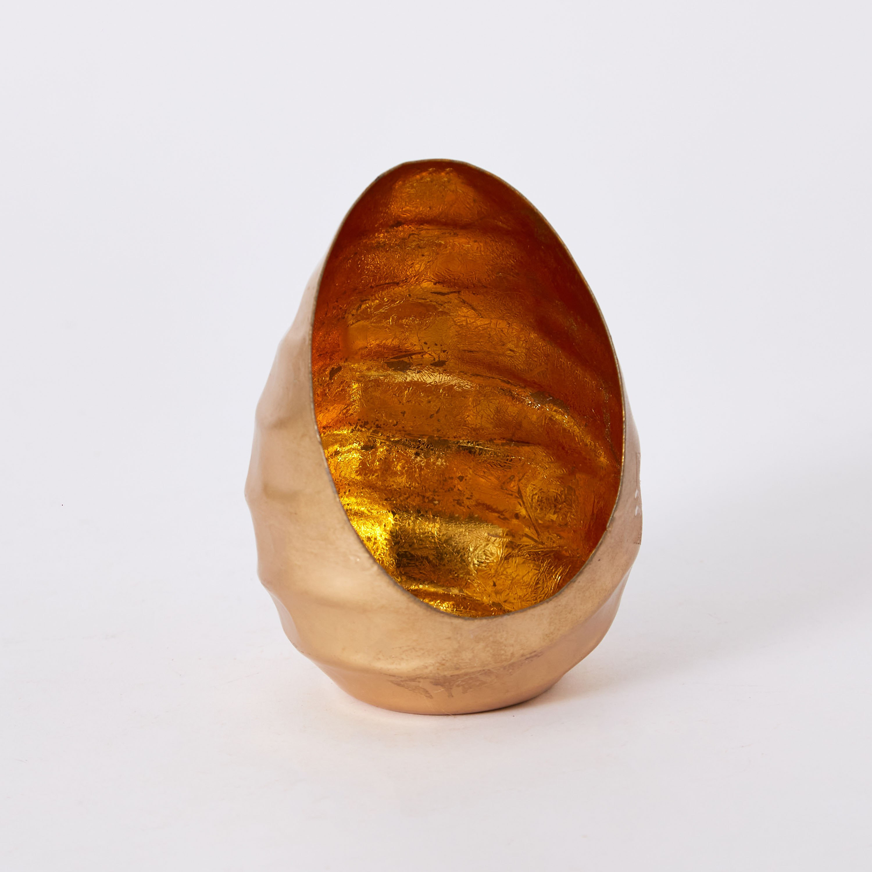 Zoha Metal Egg Shaped Tealight Votive - 8x8x12 cm-hbxlivingroom-decorandaccessories-candleholders-image-5