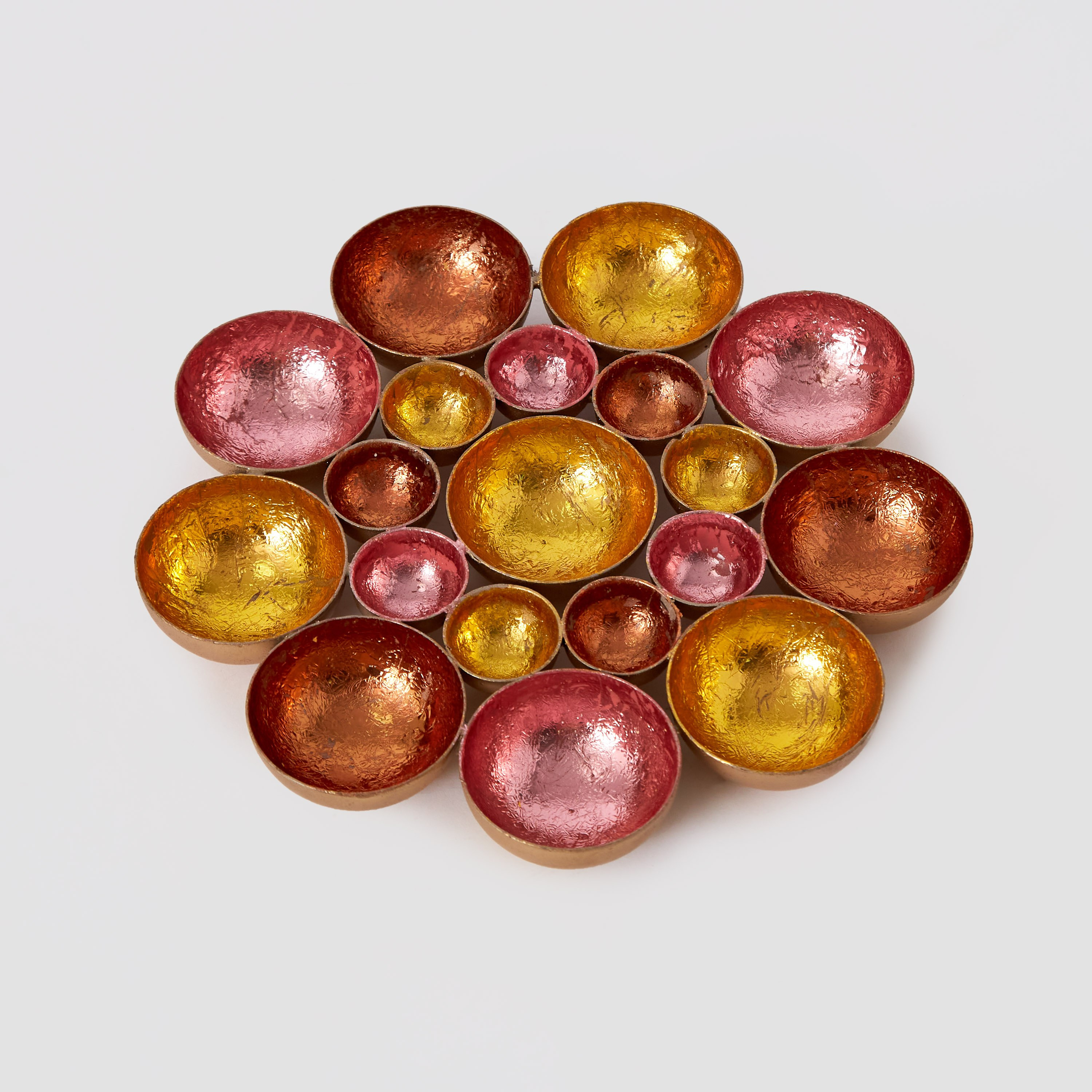 Zoha Metal Flower Table Wall Tealight Holder - 20x20x3 cm-hbxlivingroom-decorandaccessories-candleholders-image-5
