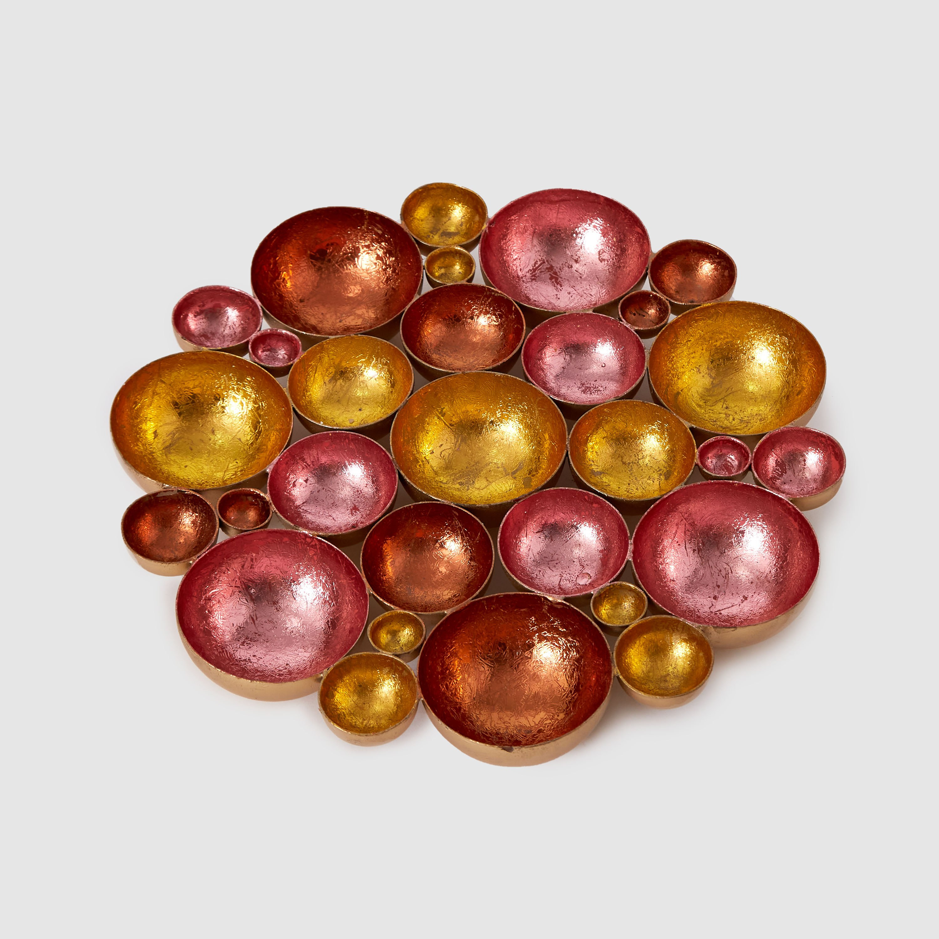 حامل شموع صغيرة معدني للطاولة والحائط بتصميم زهرة من زوها 30x30x4 sl-hbxlivingroom-decorandaccessories-candleholders-image-5