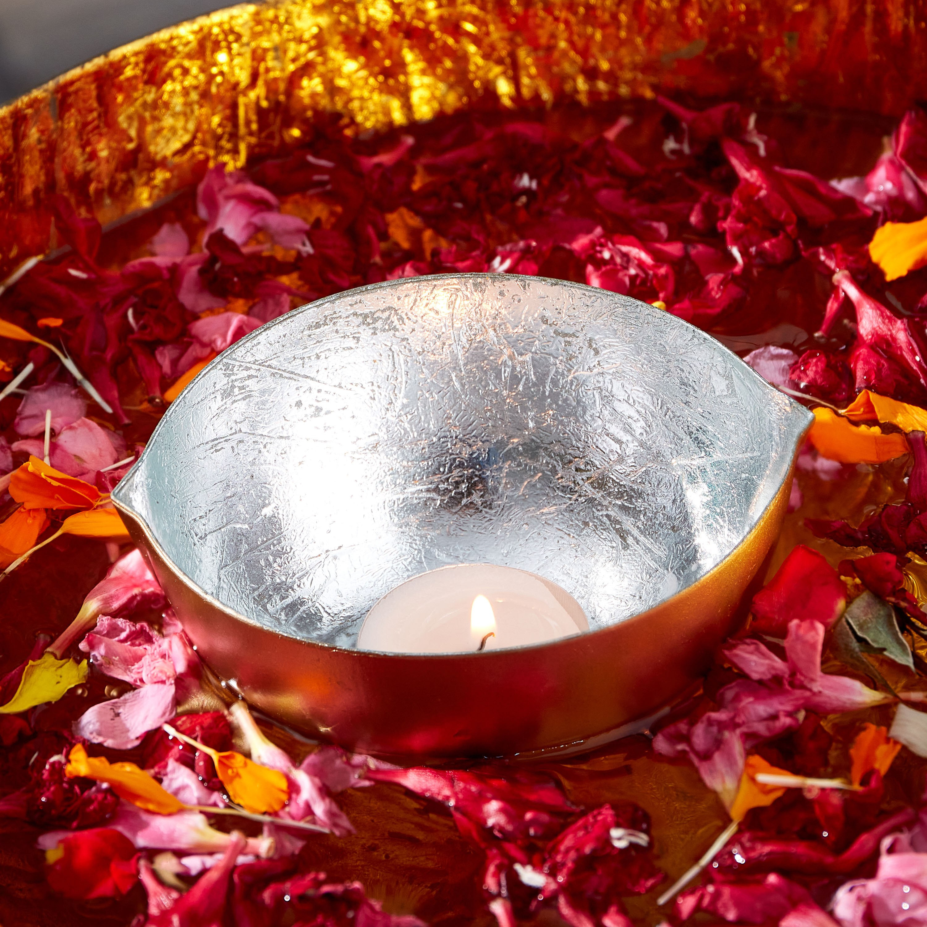ضيا معدنية بطرفين من زوها - 12.5x8x5.5 سم-hbxbedroom-homefragrance-candleholders-image-2