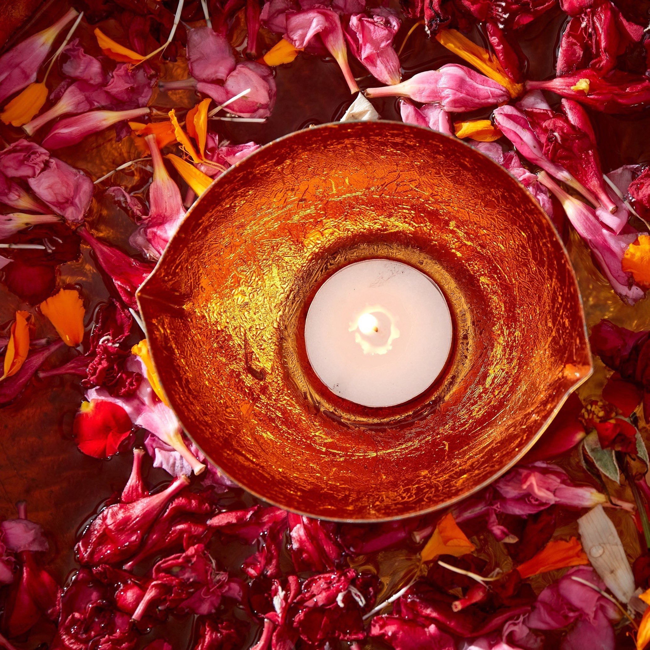 حامل شموع معدني بطرفين من زها - 12.5x8x5.5 سم-hbxbedroom-homefragrance-candleholders-image-5