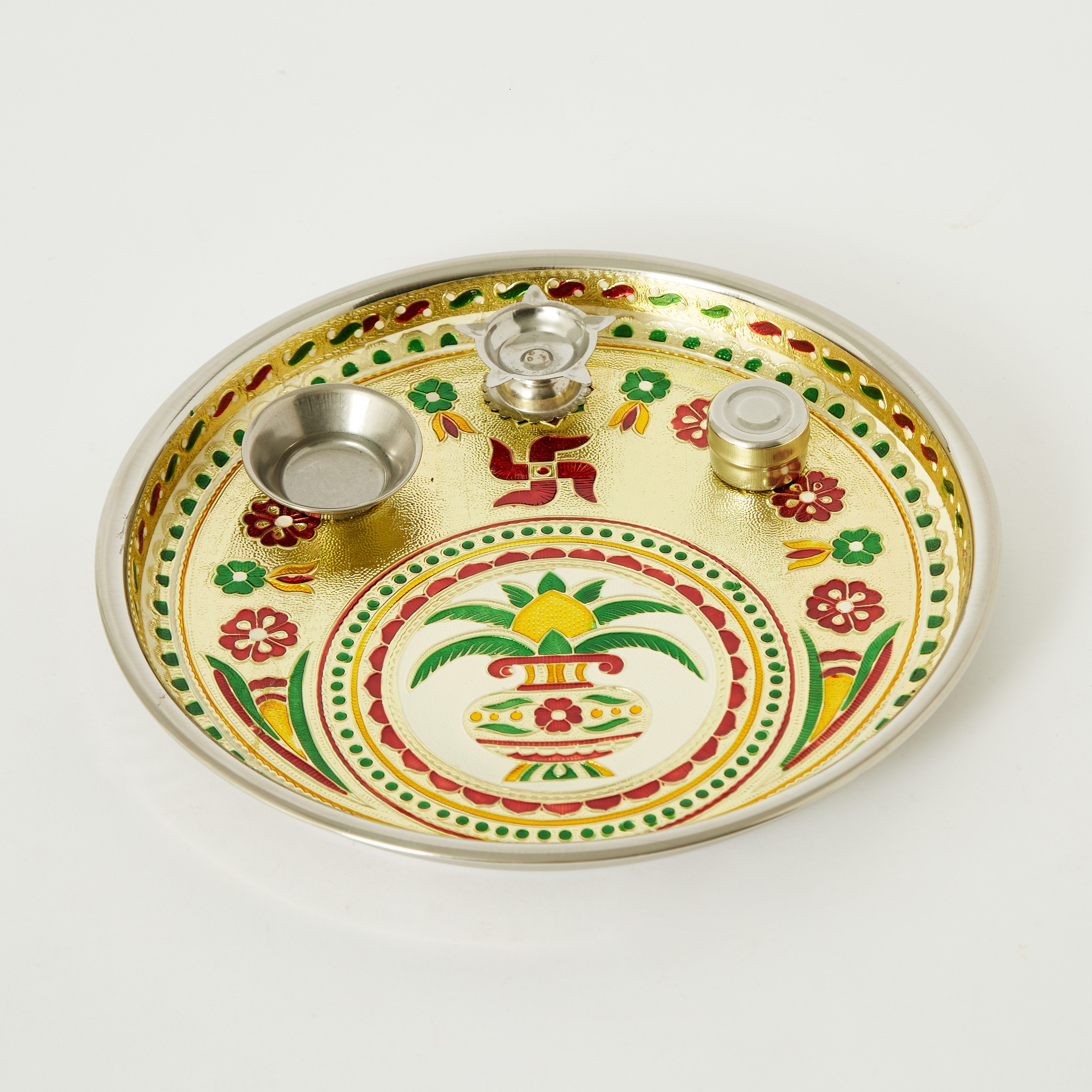 بوجا تالي كالاش معدني من آريان - 11 سم-hbxlivingroom-decorandaccessories-candleholders-image-5