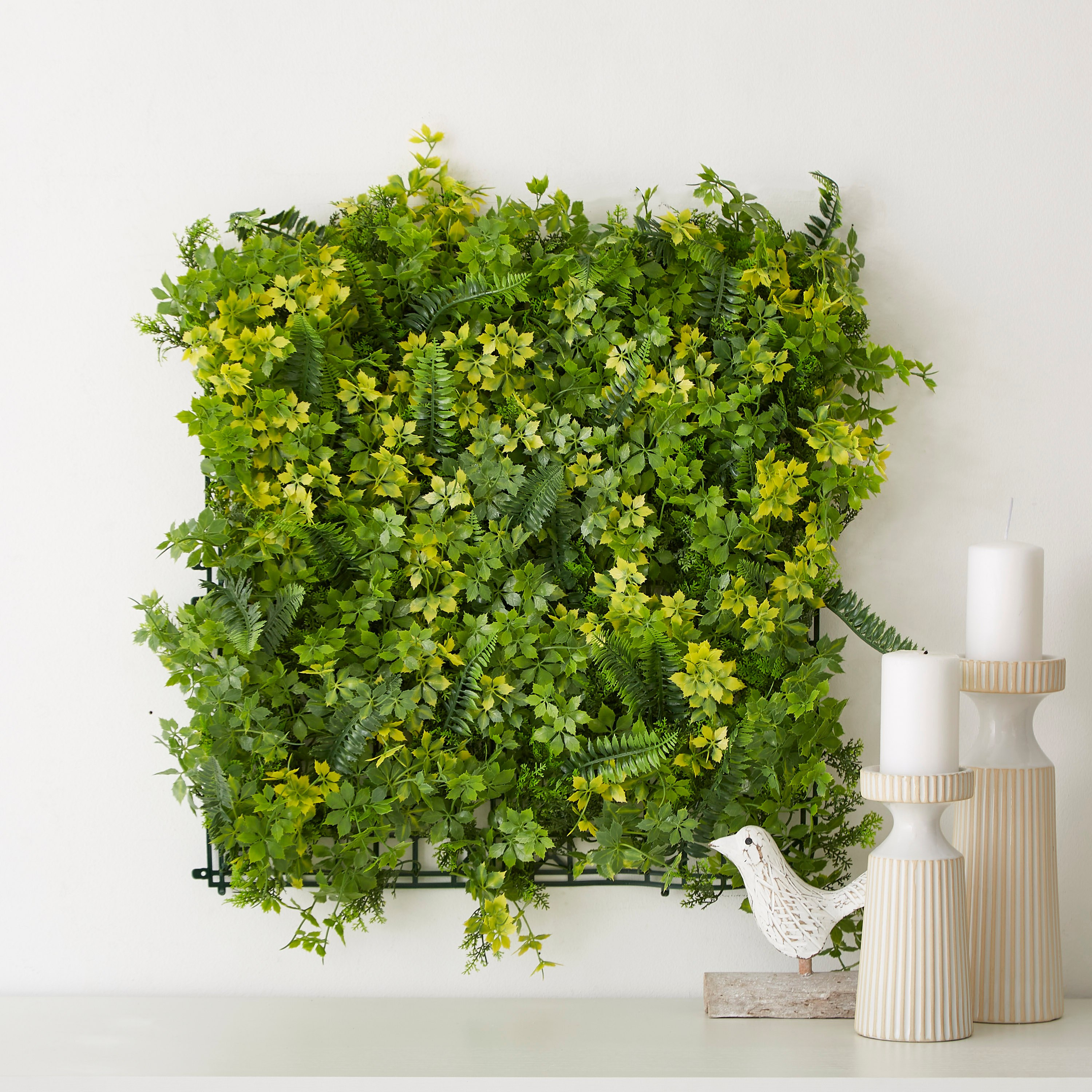 Meadow Artificial Early Spring Panel - 50x50 cm-hbxdecorandfurnishings-homeaccessories-artificialflowersandplants-image-1
