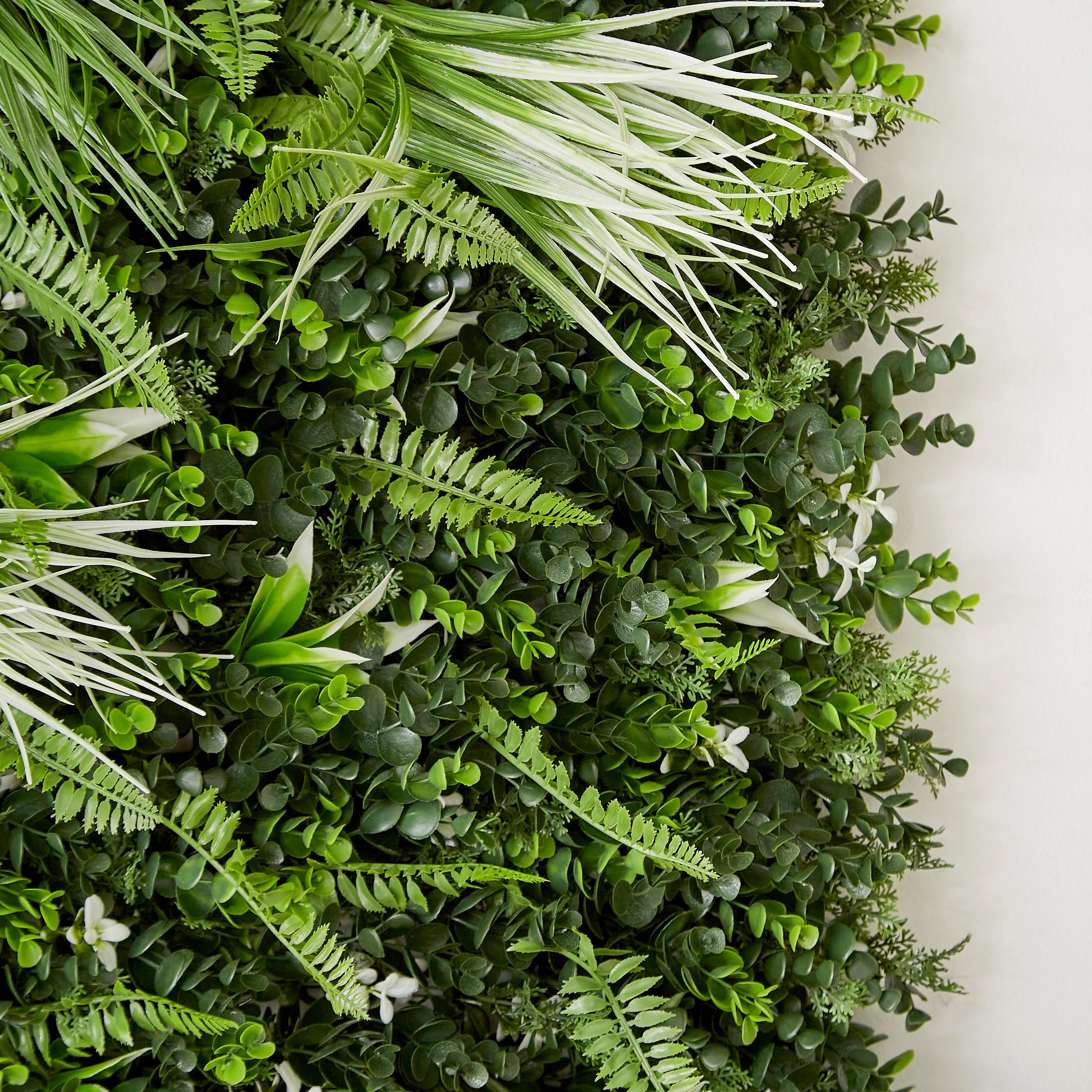 Meadow Premium Heavy Duty Artificial White Domain Panel - 100x100 cm-hbxdecorandfurnishings-homeaccessories-artificialflowersandplants-image-3