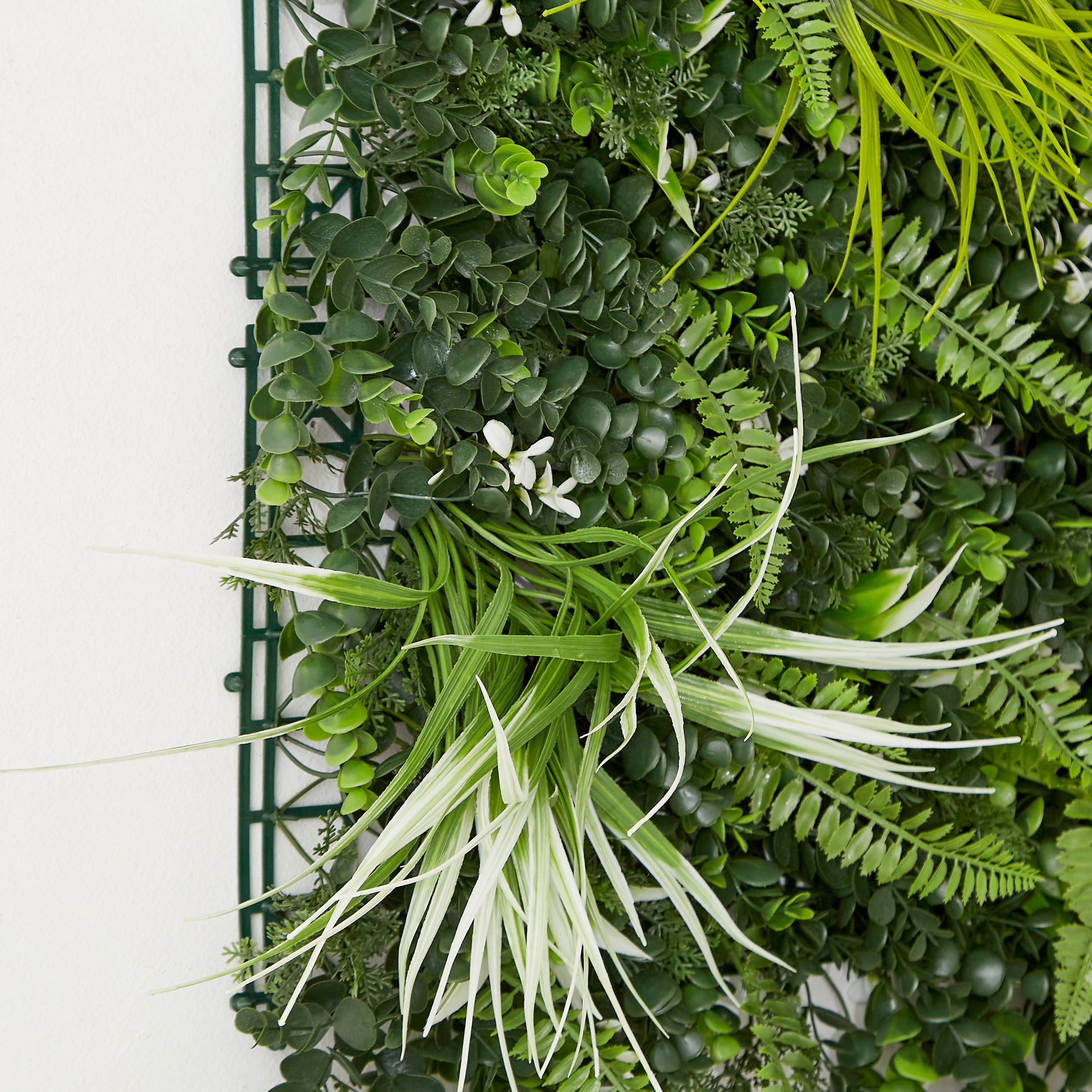 Meadow Premium Heavy Duty Artificial White Domain Panel - 100x100 cm-hbxdecorandfurnishings-homeaccessories-artificialflowersandplants-image-4
