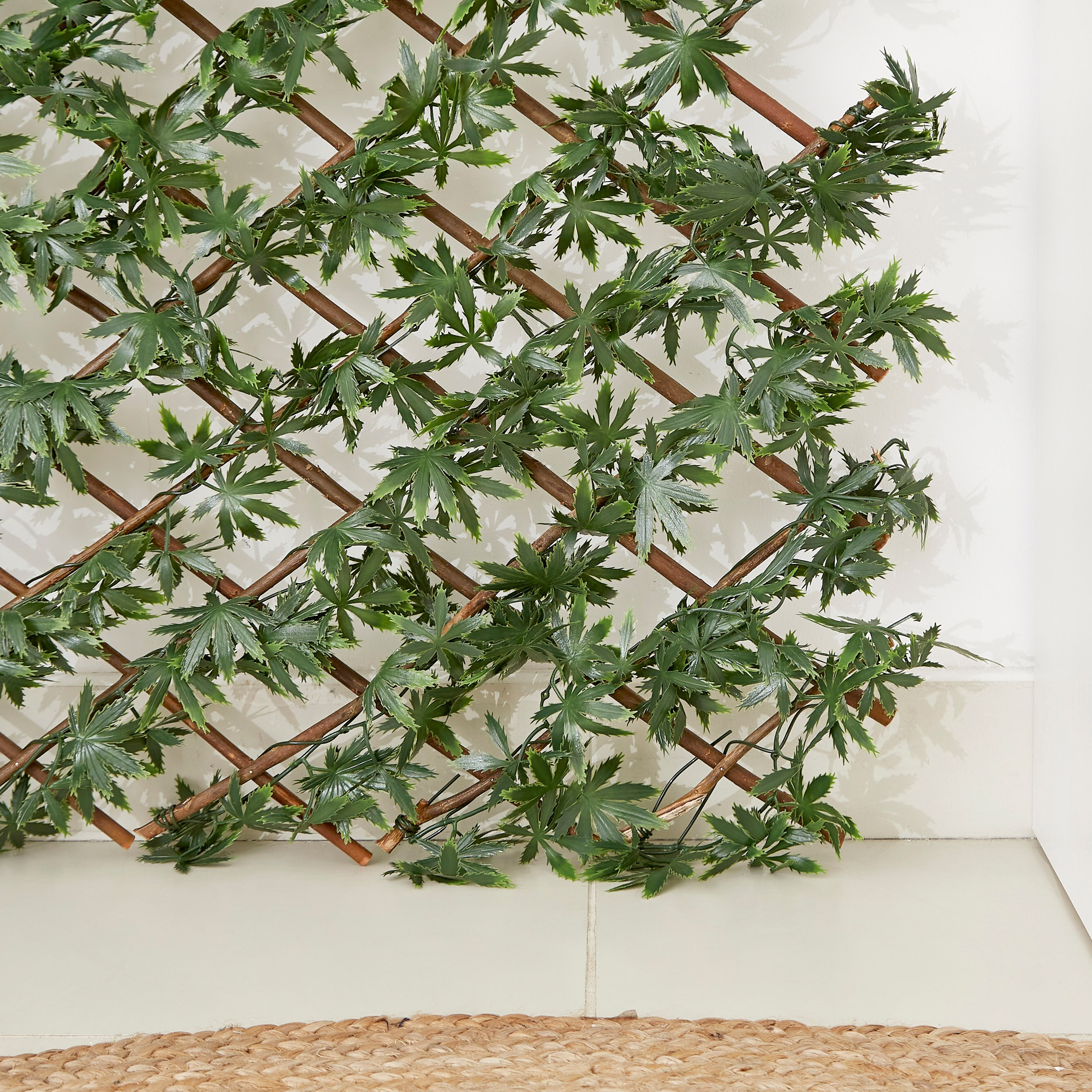 Meadow Premium Heavy Duty Artificial Green Maple Willow Fence - 100x200 cm-hbxdecorandfurnishings-homeaccessories-artificialflowersandplants-image-3