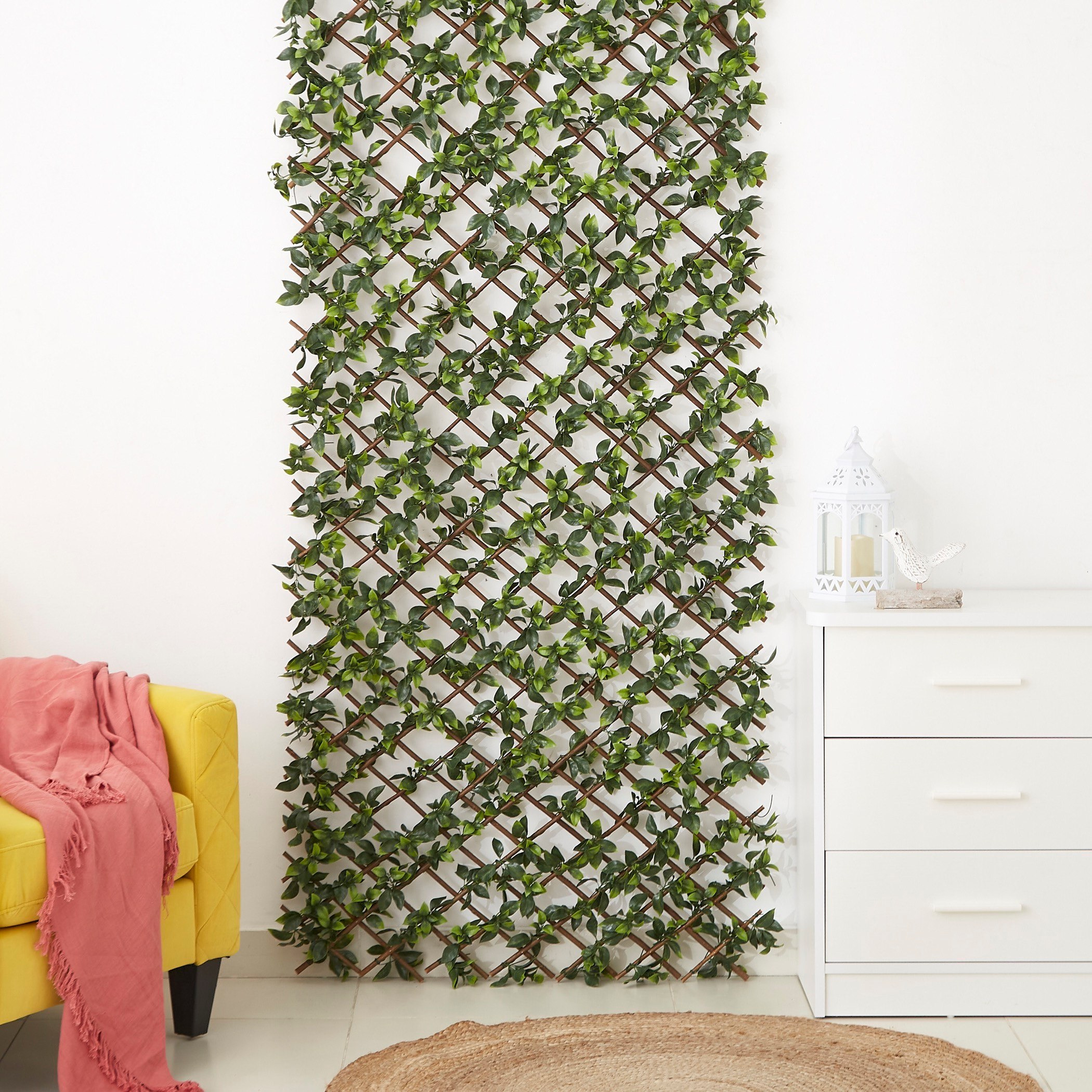 سياج صفصاف جاردينيا صناعي فاخر عالي التحمل من ميدوو - 100x200 سم-hbxdecorandfurnishings-homeaccessories-artificialflowersandplants-image-1