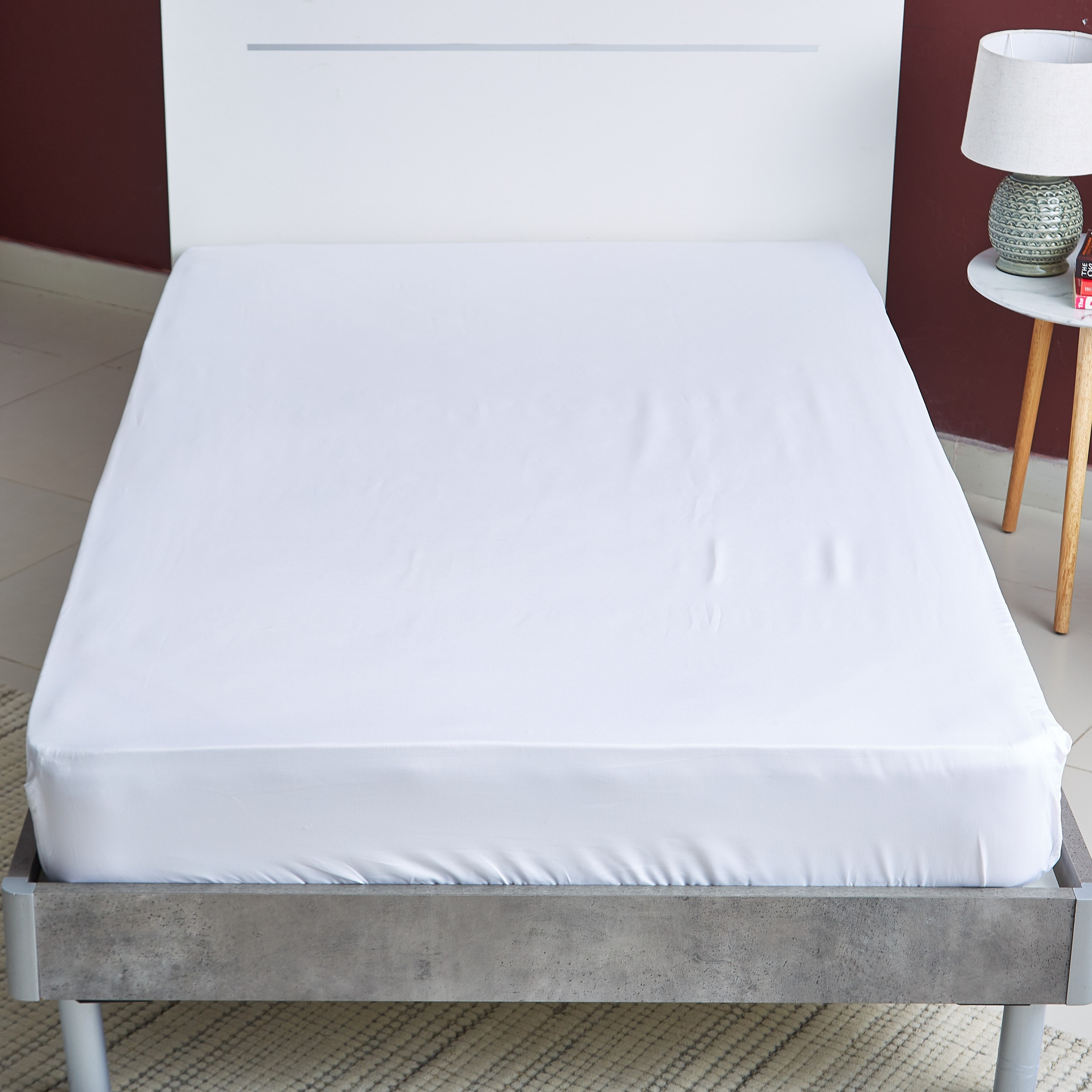 Hobart Anti Microbial Twin Fitted Sheet - 120x200+33 cm-hbxhomeware-hbxbedroom-image-2