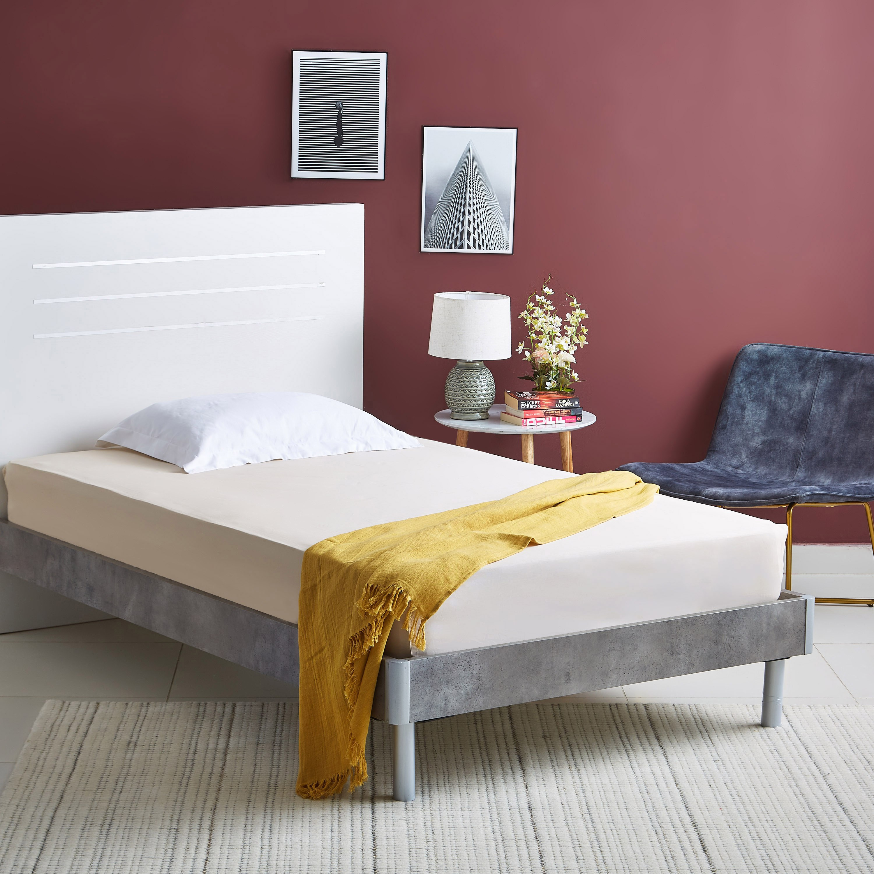 شّرشف مطّاطي مزدوج مضاد للميكروبات من هوبارت - 120x200+33 سم-hbxhomeware-hbxbedroom-image-5