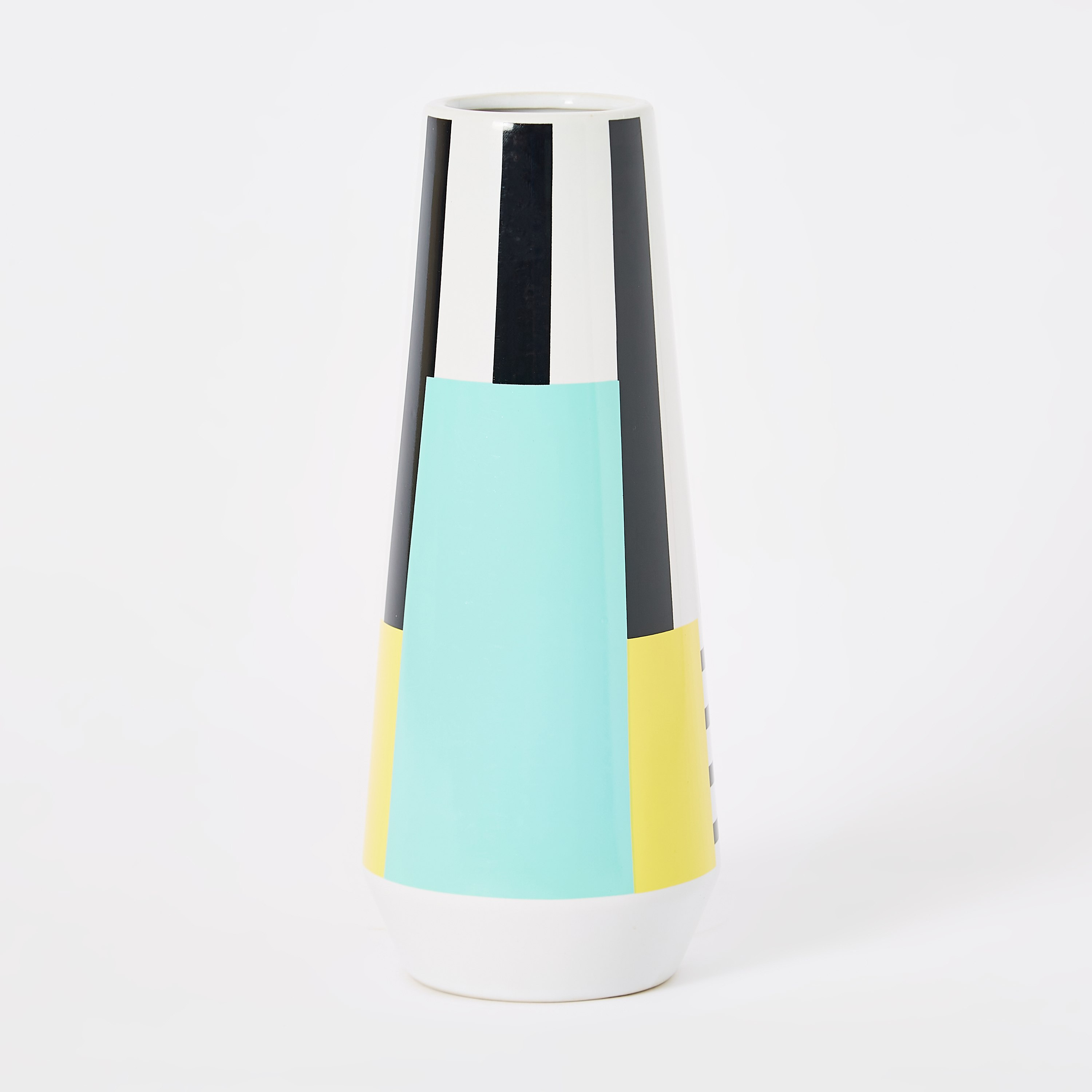 مزهرية أسطوانية سيراميك من فورتيكس - 12x12x30 سم-hbxbedroom-decorandaccessories-vases-image-5