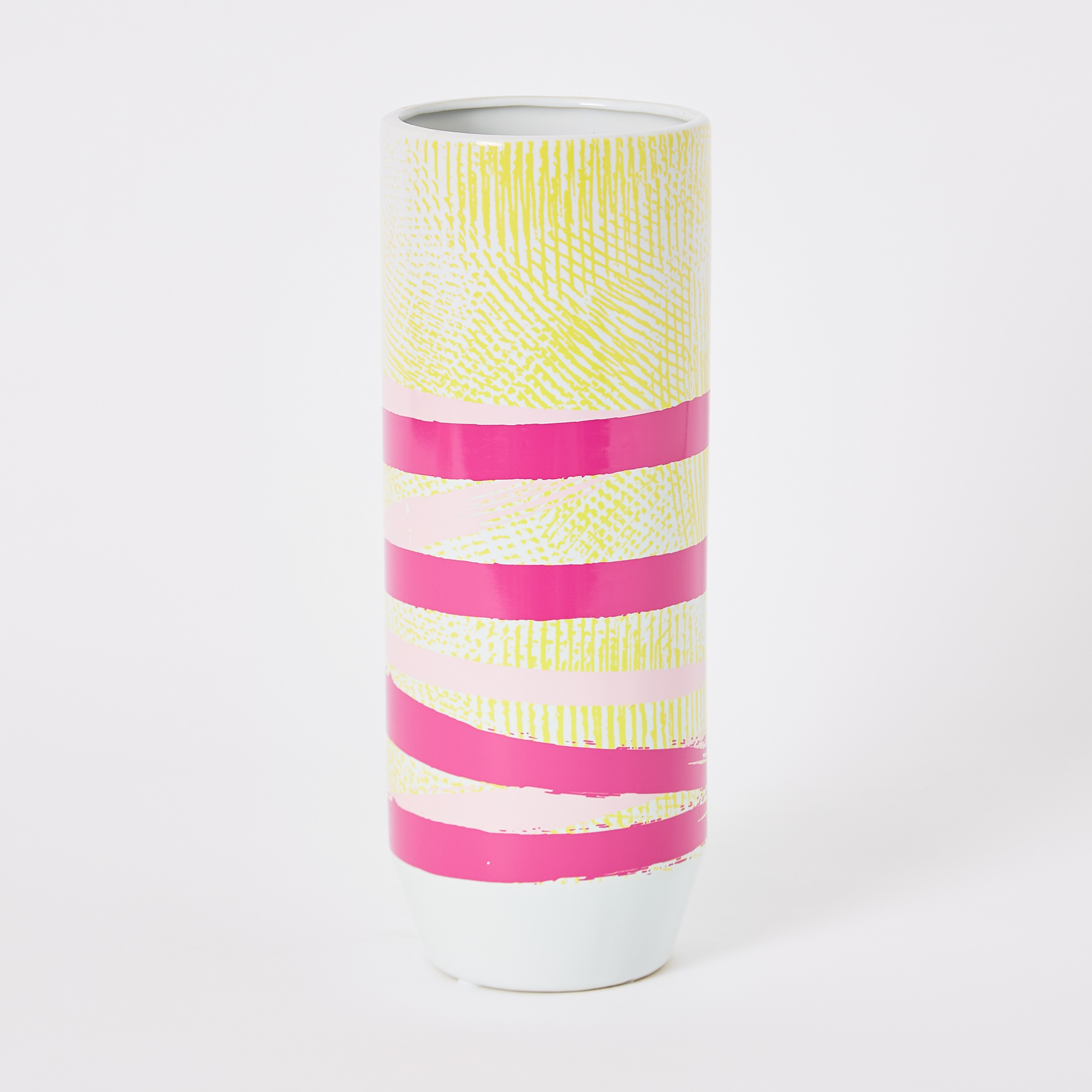 مزهرية أسطوانية سيراميك من فورتيكس - 12x12x30 سم-hbxbedroom-decorandaccessories-vases-image-5