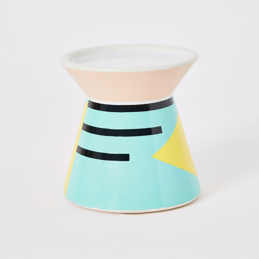 Vortex Ceramic Candleholder with Stand - 10x10x12 cm-Candle Holders-image-4
