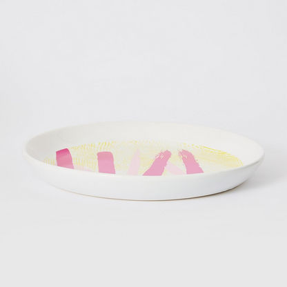 Vortex Ceramic Flat Platter - 26x26x3 cm