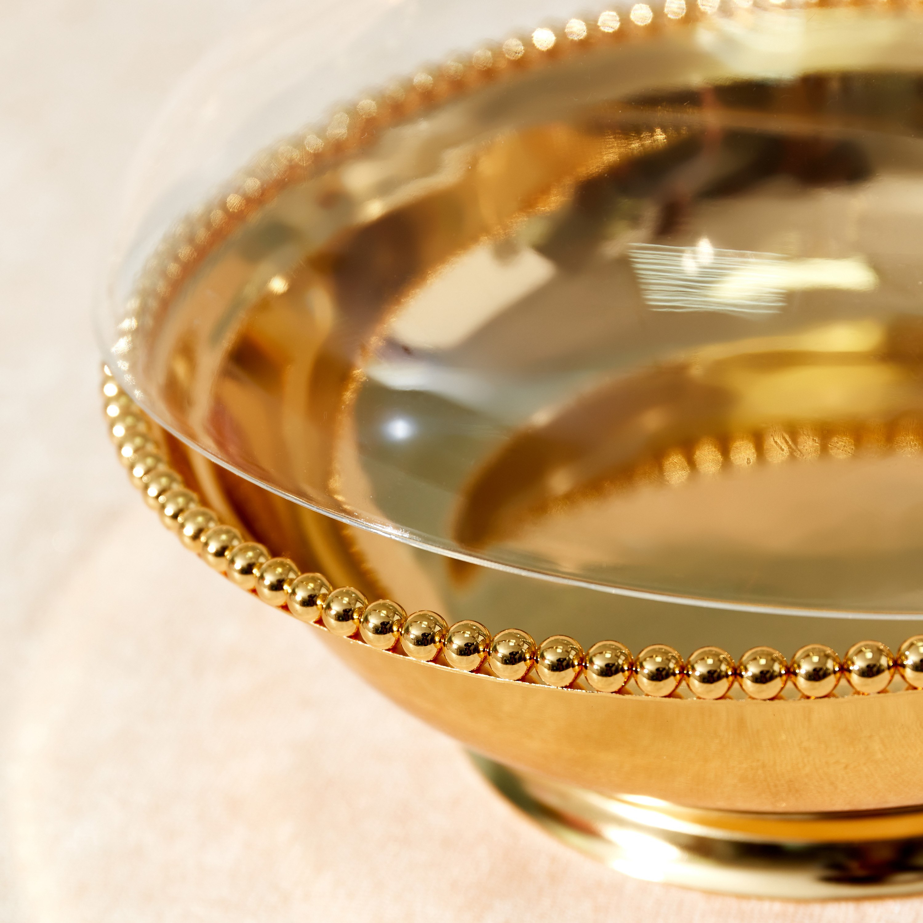 Trendy Round Serving Bowl with Acrylic Cover - 27 cm-hbxdecorandfurnishings-tabletop-serveware-image-4