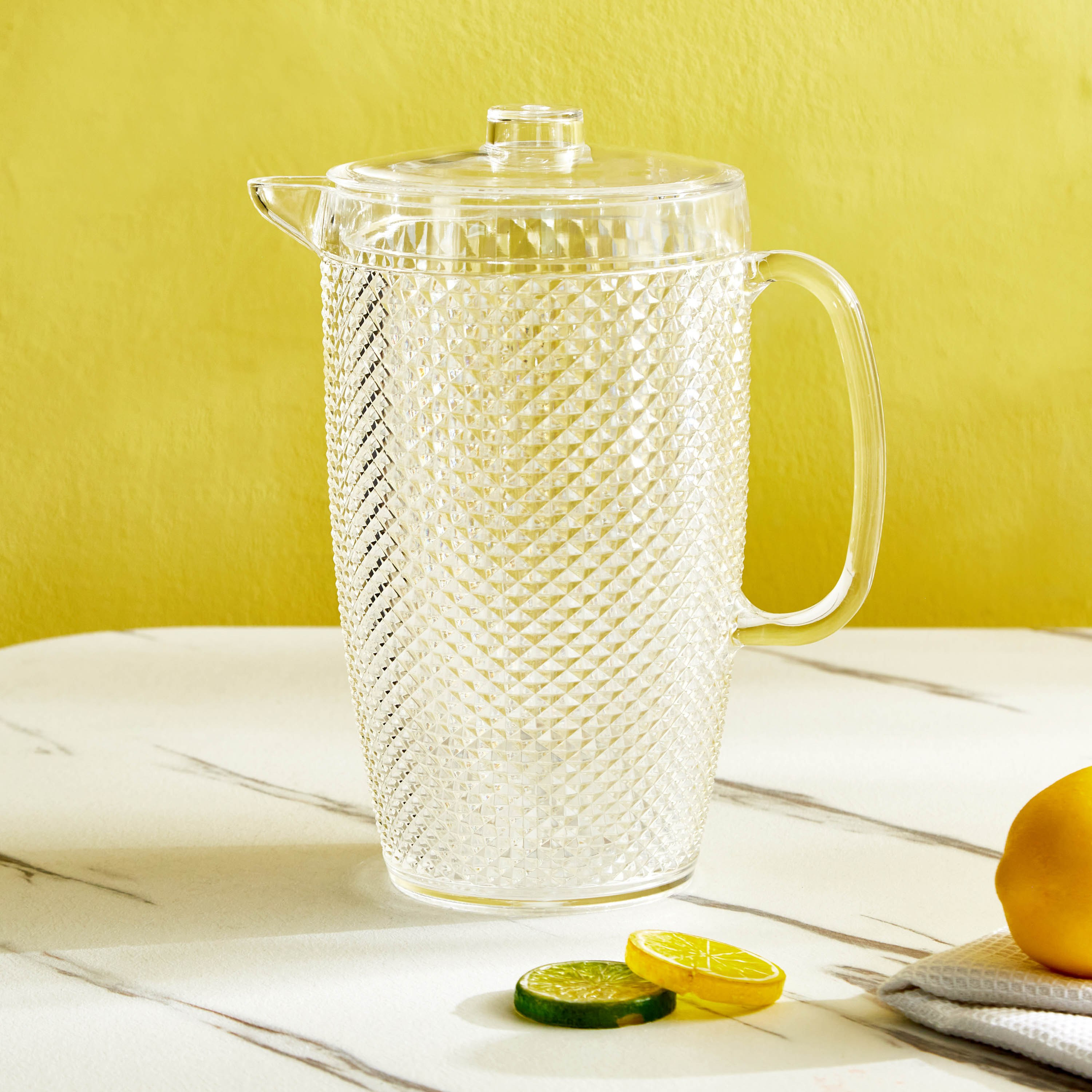 إبريق ماء أكريليك 2.3 لتر - تريندي-hbxhomeware-diningandtabletop-jugs-image-1