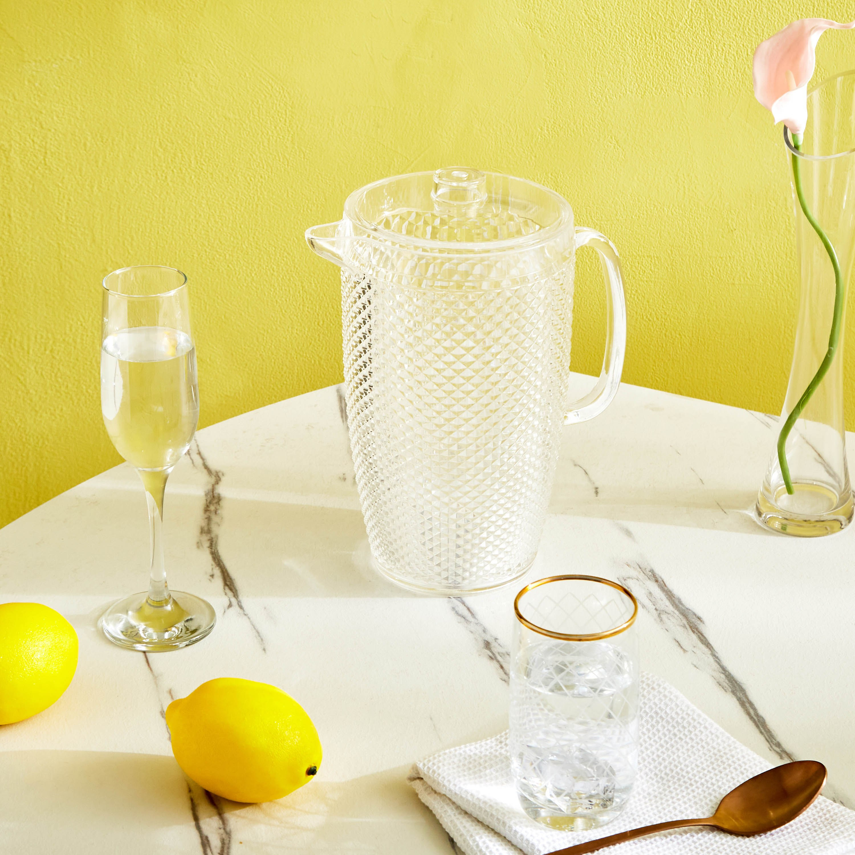 إبريق ماء أكريليك 2.3 لتر - تريندي-hbxhomeware-diningandtabletop-jugs-image-5