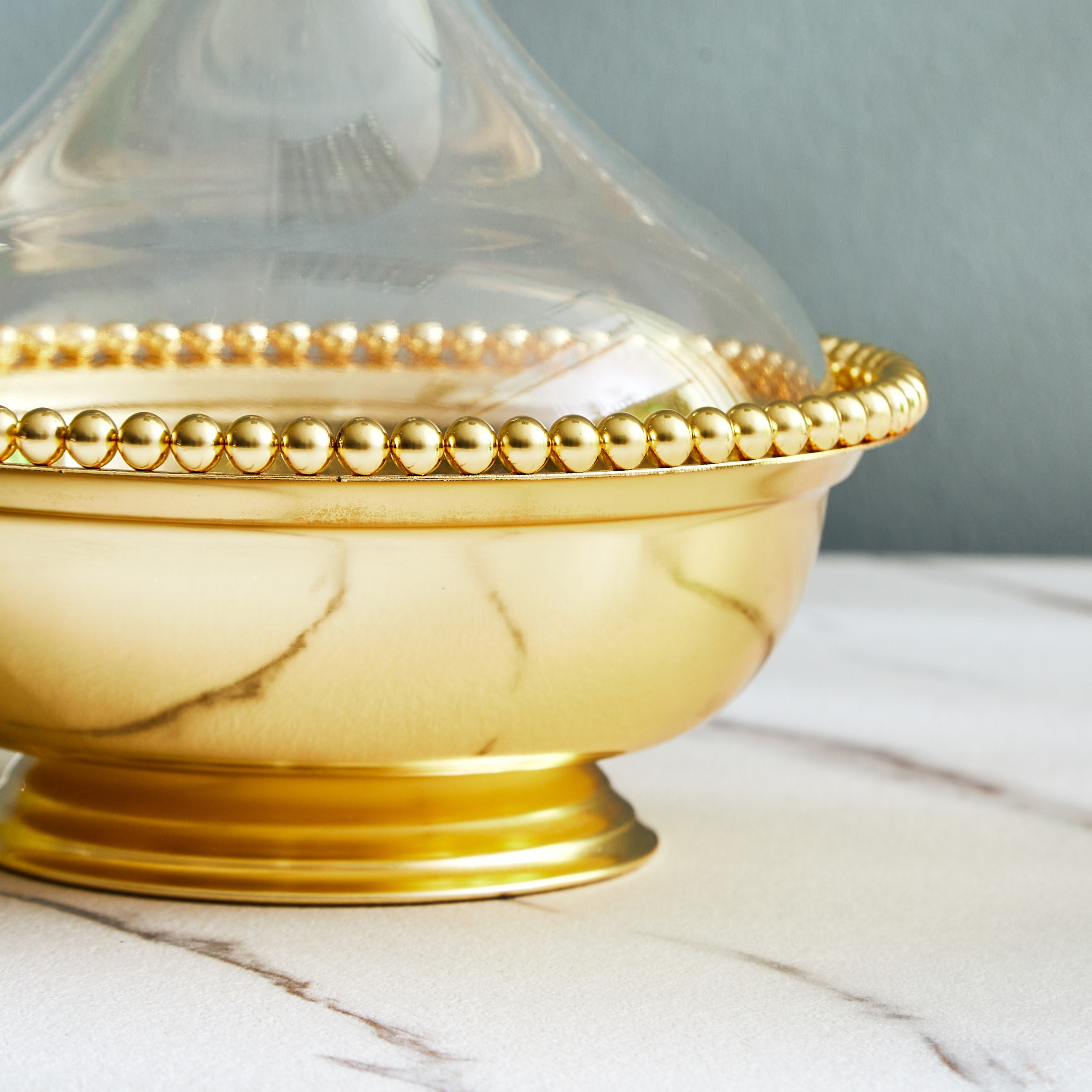 Trendy Round Serving Bowl with Acrylic Cover - 19.5 cm-hbxdecorandfurnishings-tabletop-serveware-image-4