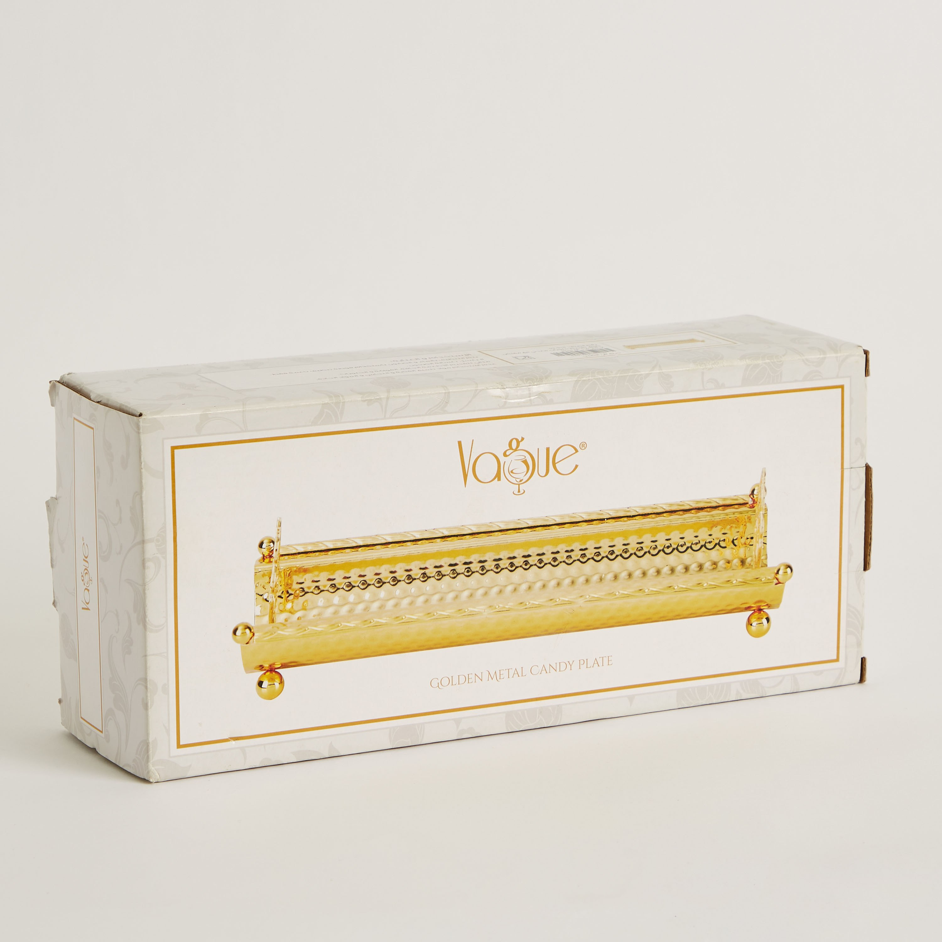 Trendy Gold Rectangular Metal Serving Platter - 28 cm-hbxdecorandfurnishings-tabletop-serveware-image-6