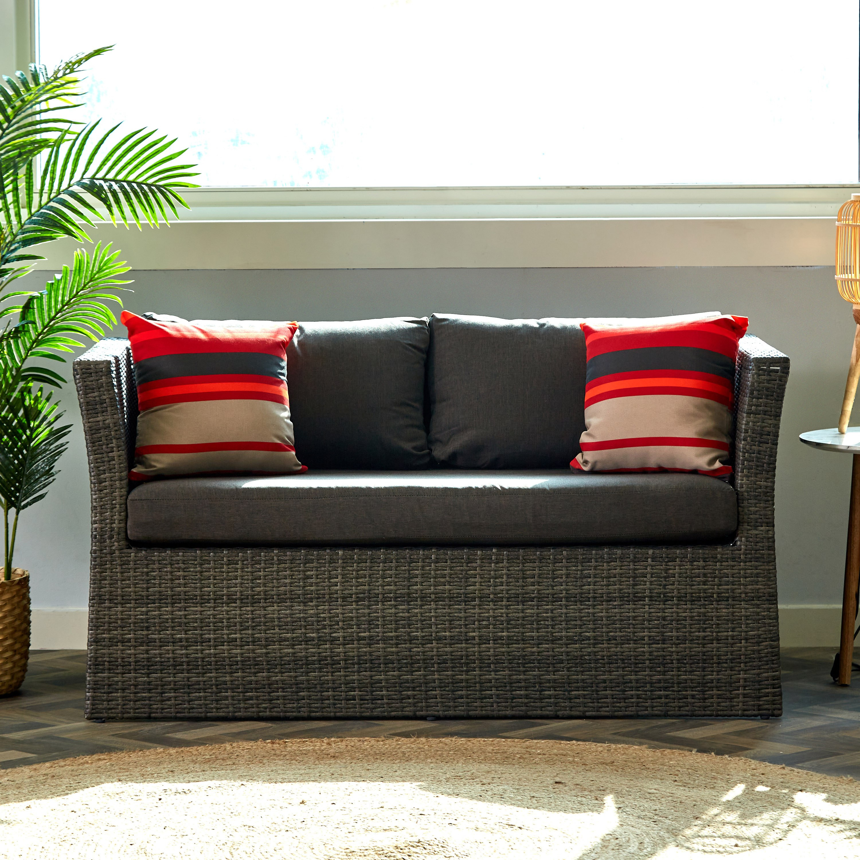 Bensa 2+1+1 Seater Outdoor Cushioned Sofa Set with 2 Ottomans and Coffee Table-hbxfurniture-sofasandarmchairs-sofasets-image-10