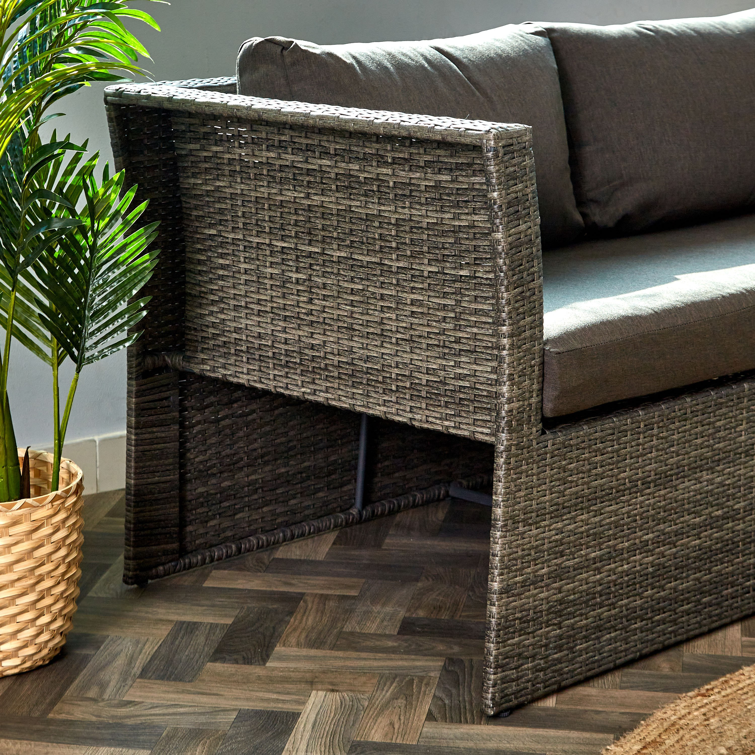 Bensa 2+1+1 Seater Outdoor Cushioned Sofa Set with 2 Ottomans and Coffee Table-hbxfurniture-sofasandarmchairs-sofasets-image-13