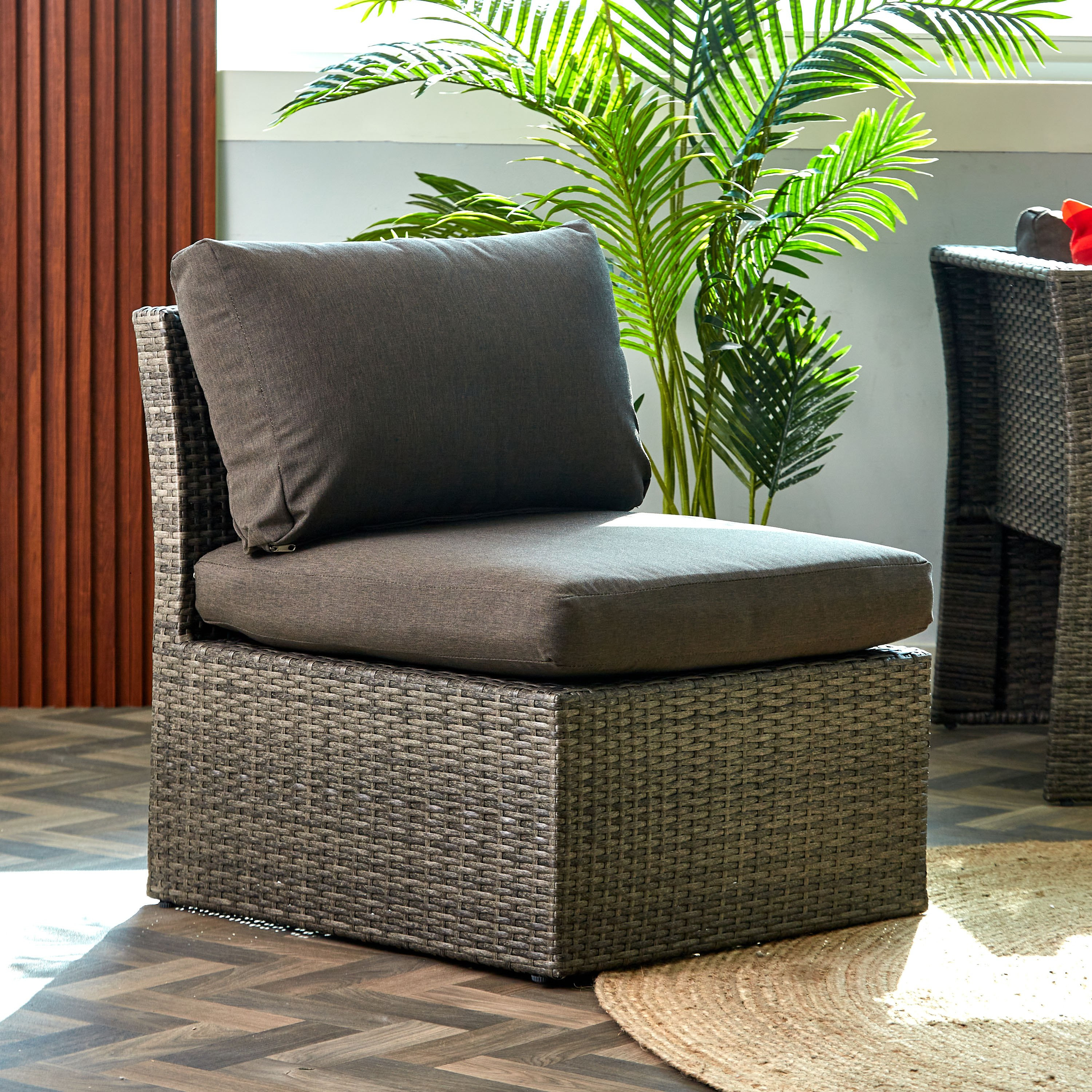Bensa 2+1+1 Seater Outdoor Cushioned Sofa Set with 2 Ottomans and Coffee Table-hbxfurniture-sofasandarmchairs-sofasets-image-8