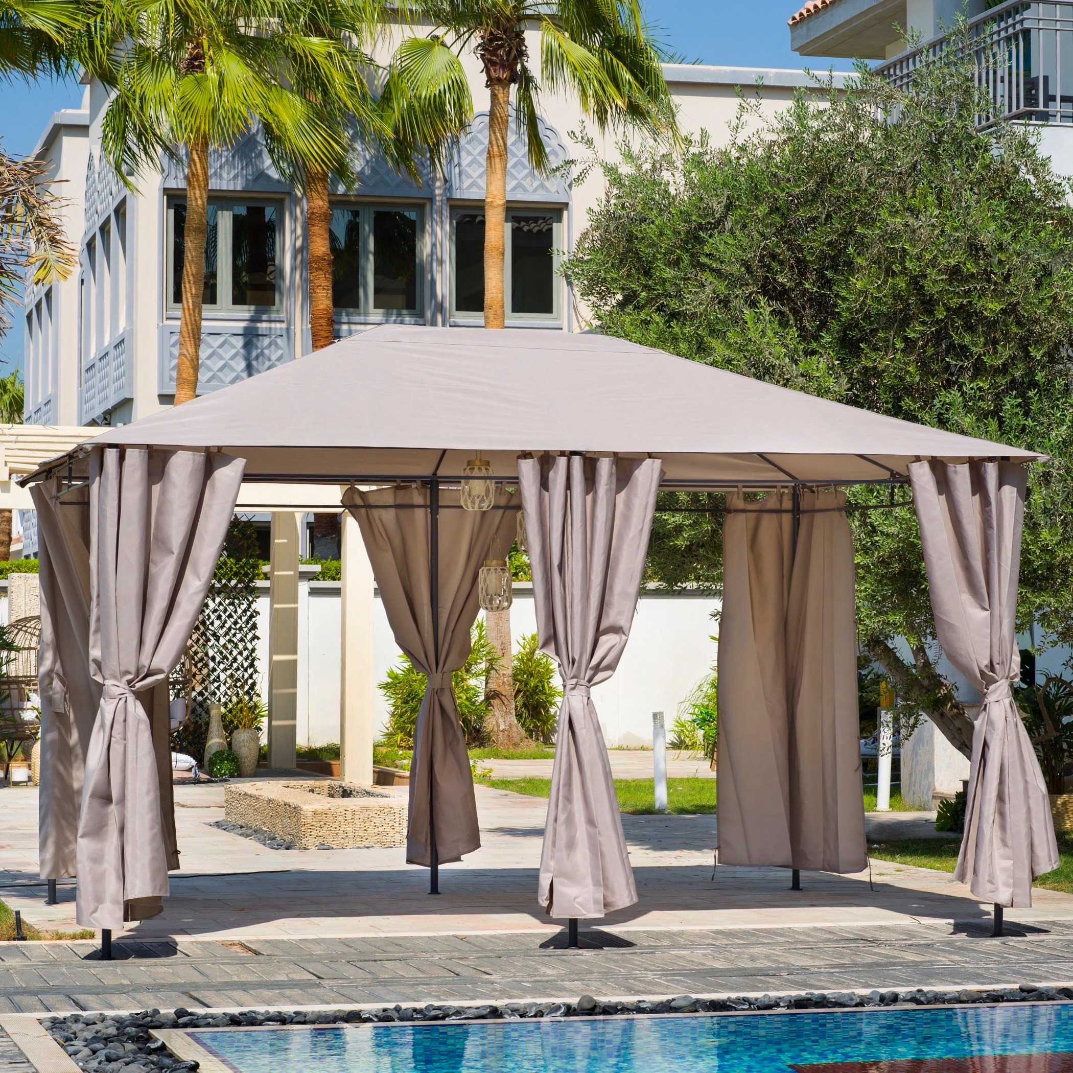 خيمة خارجية بإطار معدني من بنسا-hbxfurniture-outdoor-diningsets-image-2
