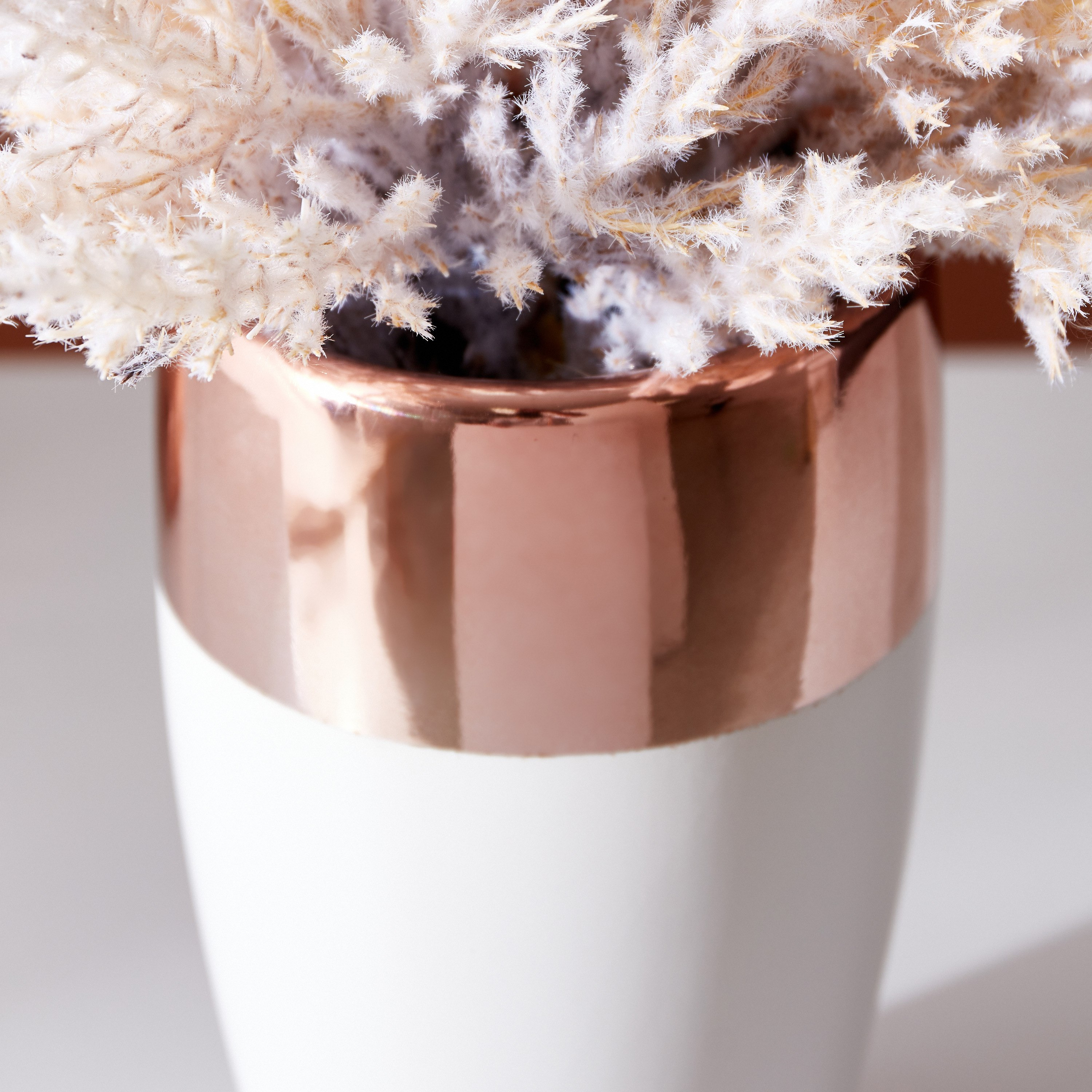 Tyrion Dual Tone Conical Ceramic Vase - 11.5x11.5x20.5 cm-hbxbedroom-decorandaccessories-vases-image-3