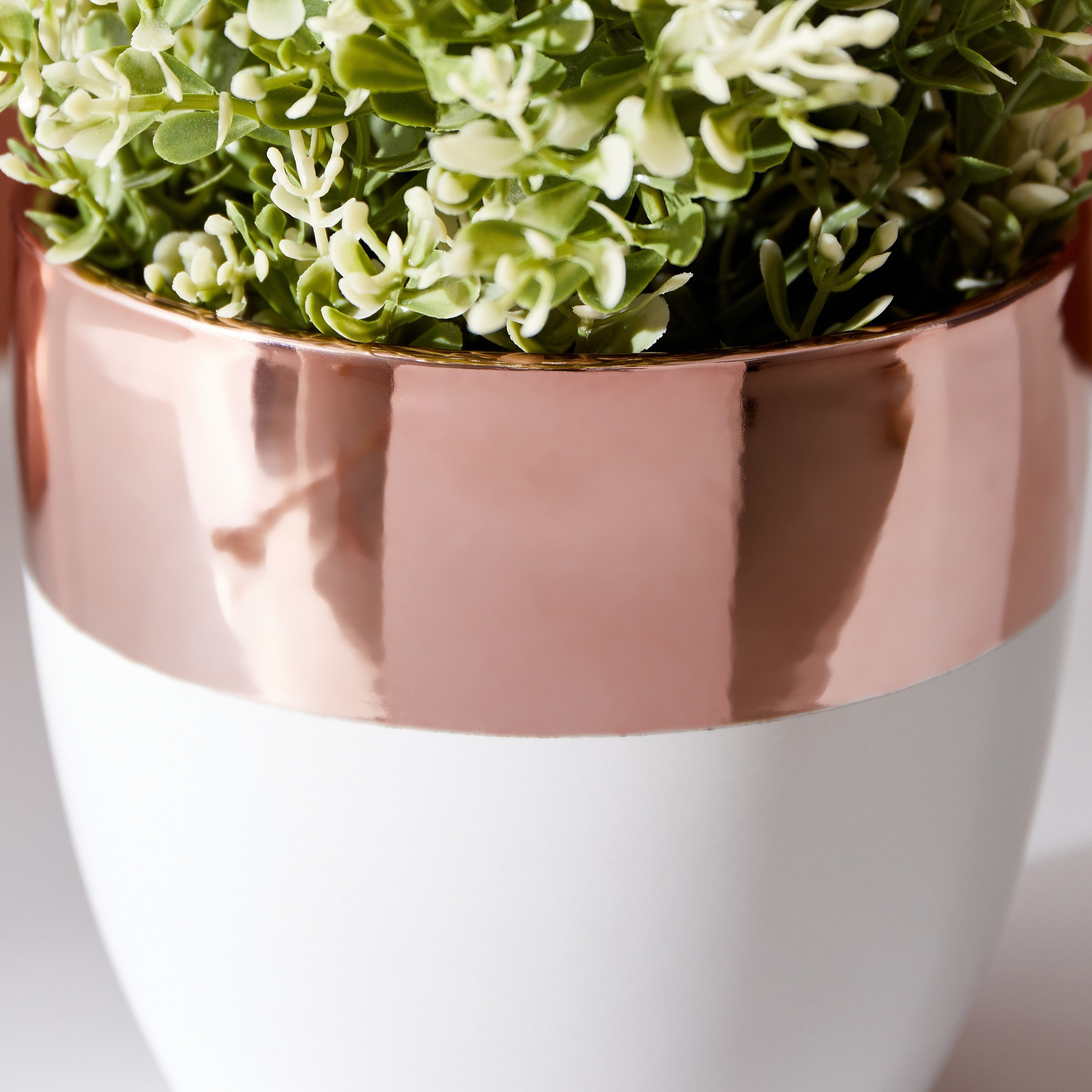 Tyrion Dual Tone Conical Ceramic Vase - 13x13x12.5 cm-hbxbedroom-decorandaccessories-vases-image-3
