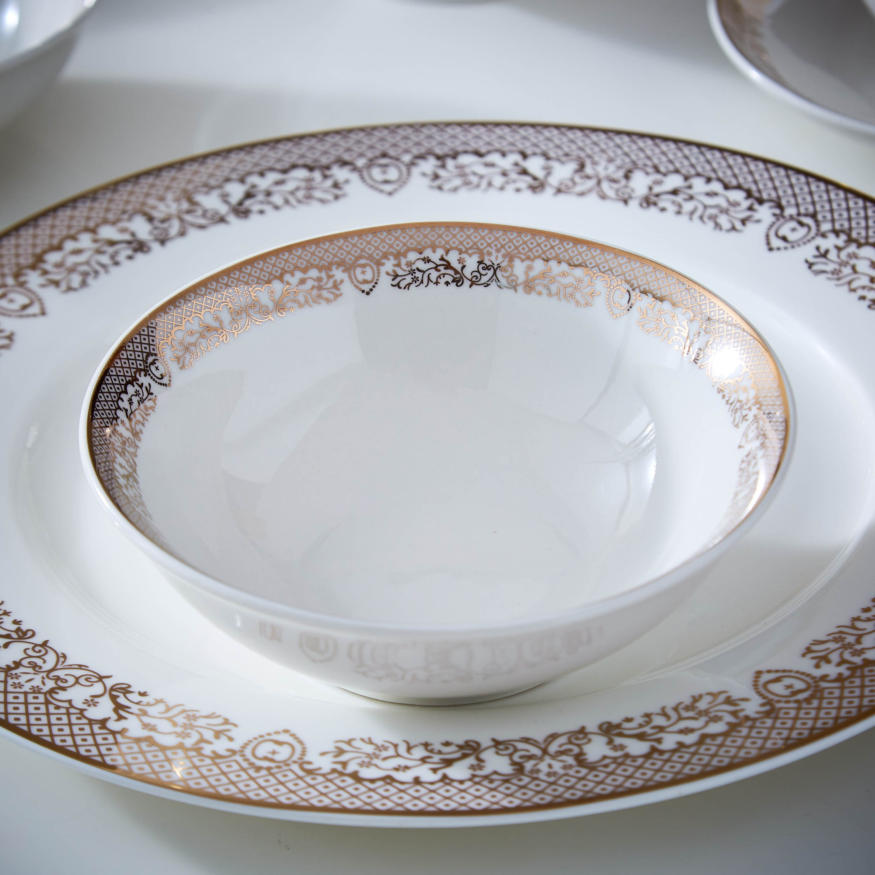 طقم عشاء 47 قطعة من الخزف الصيني جايد من فيست - 8 أشخاص-hbxhomeware-hbxkitchen-image-4