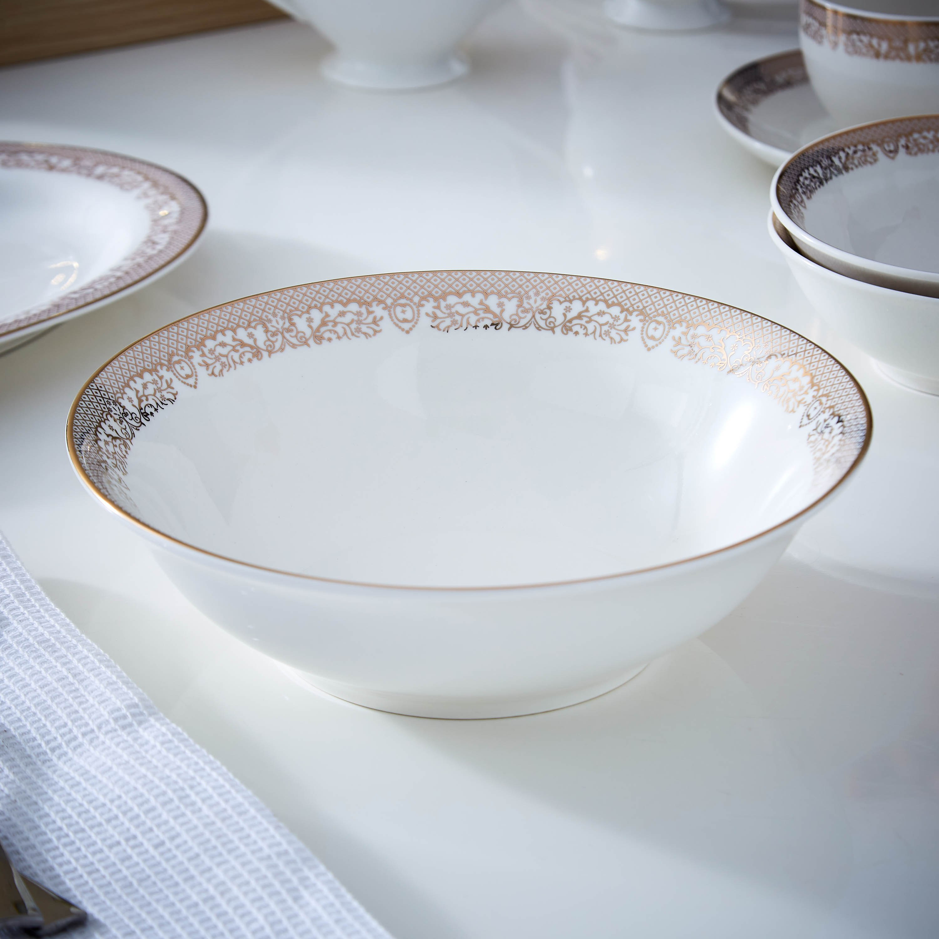 طقم عشاء 47 قطعة من الخزف الصيني جايد من فيست - 8 أشخاص-hbxhomeware-hbxkitchen-image-6