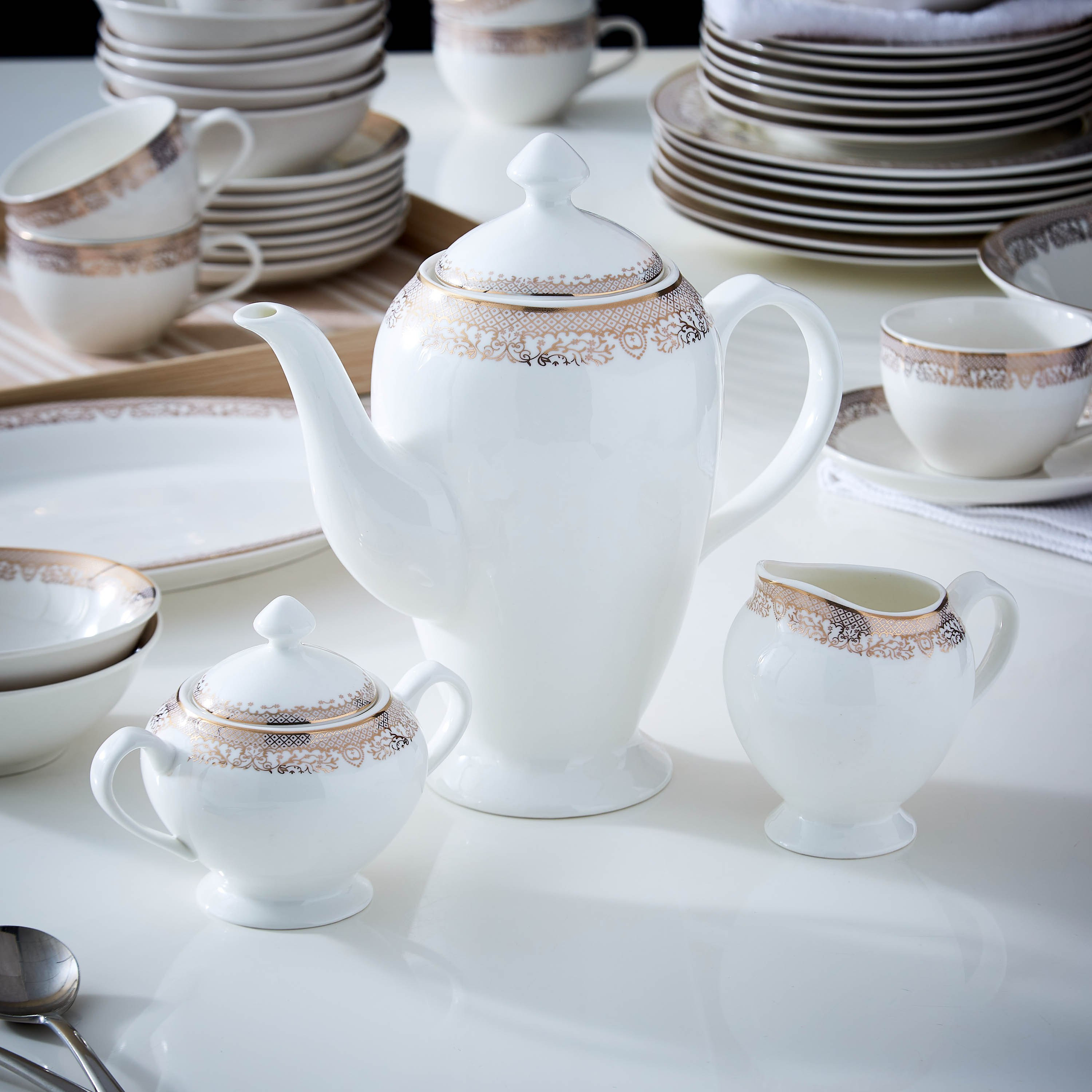 طقم عشاء 47 قطعة من الخزف الصيني جايد من فيست - 8 أشخاص-hbxhomeware-hbxkitchen-image-7