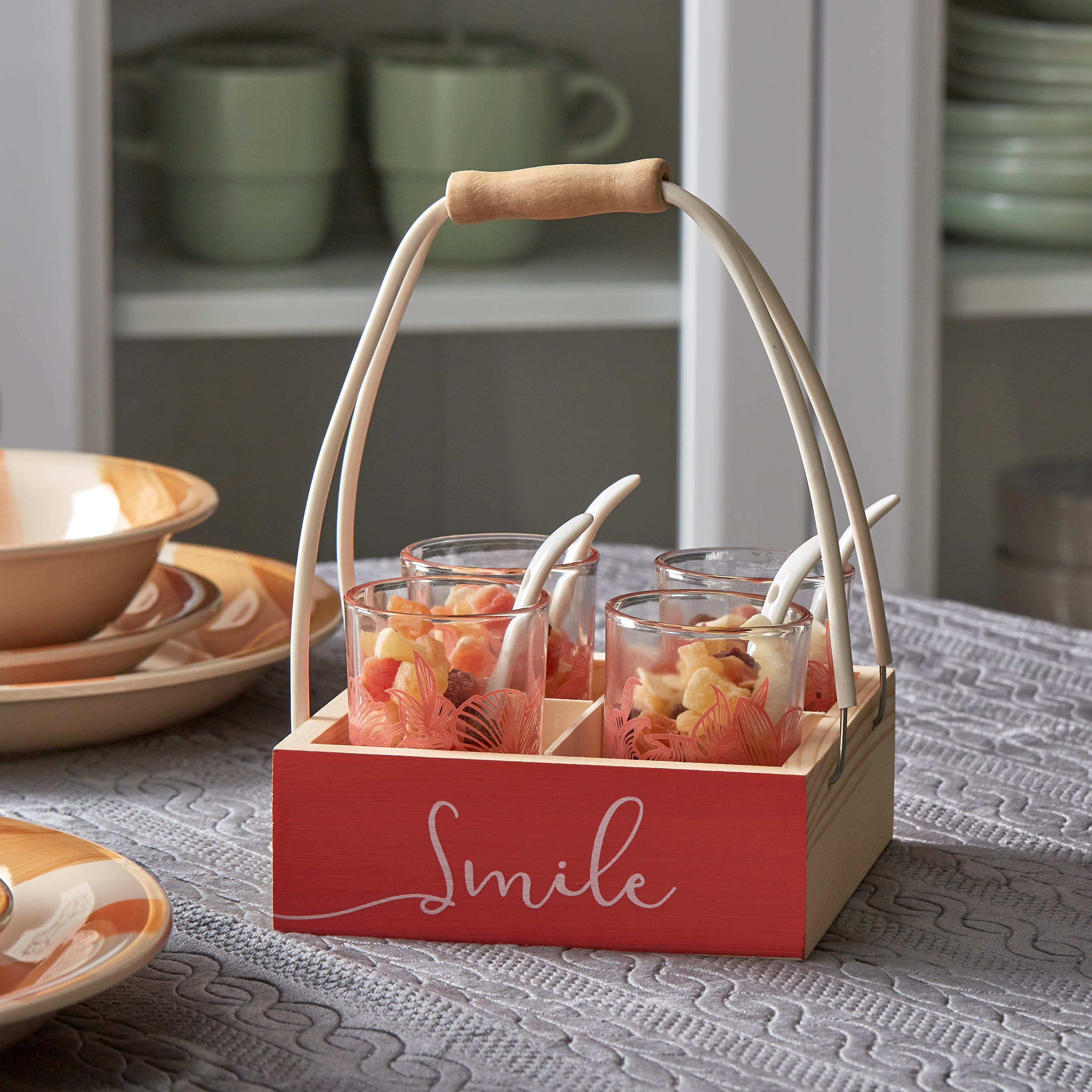 Feast 8-Piece Glass Serving Set with Wooden Stand-hbxdecorandfurnishings-tabletop-serveware-image-1