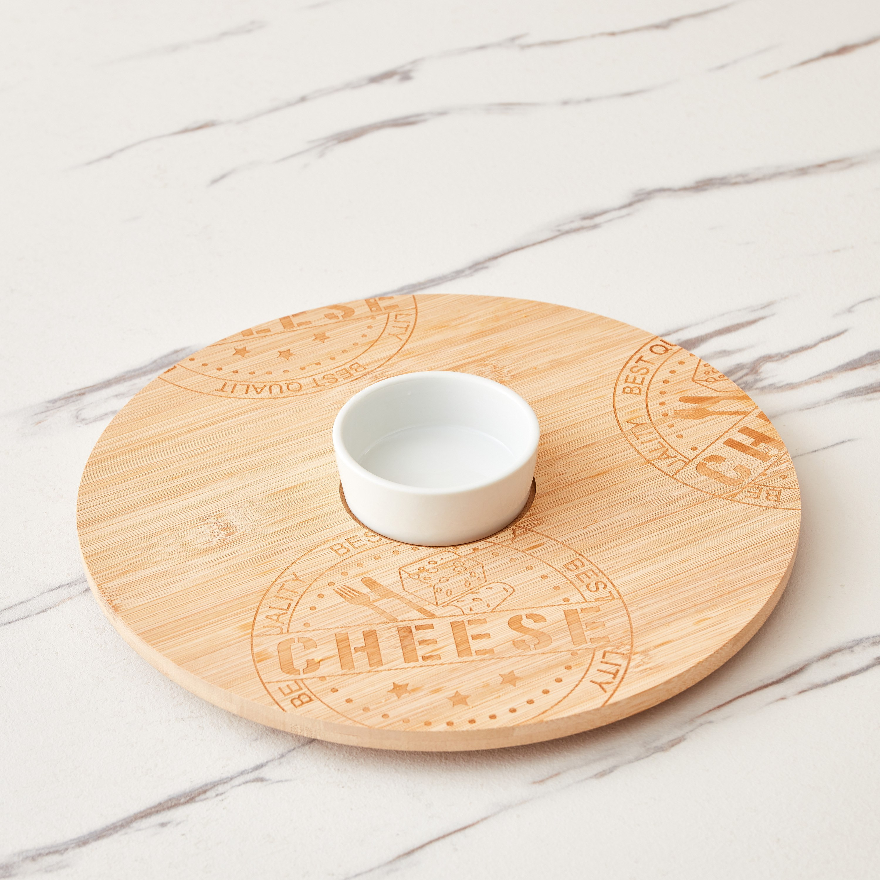 طقم لوح تقديم مستدير خيرزان قابل للدوران من فيست - قطعتين-hbxdecorandfurnishings-tabletop-serveware-image-1