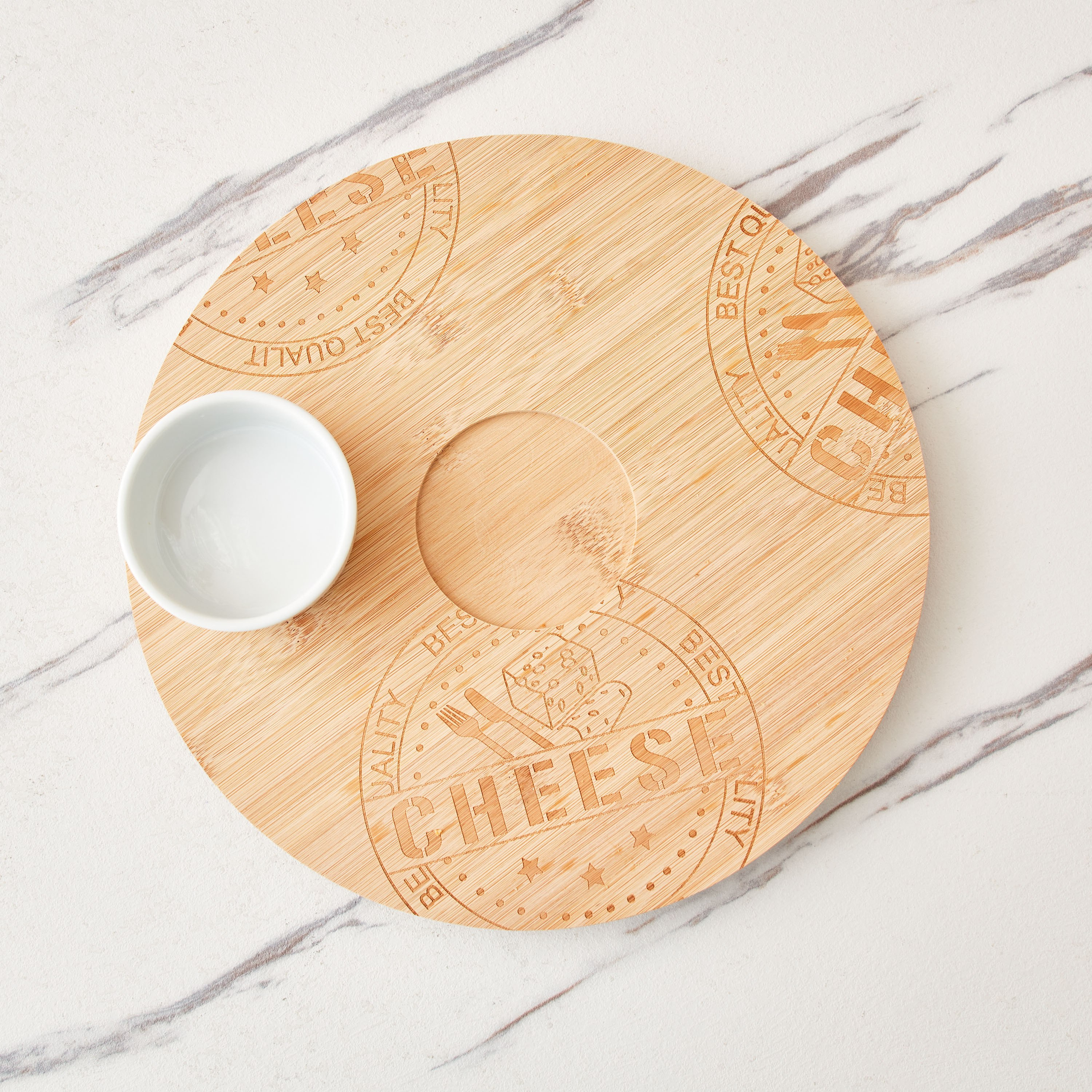 طقم لوح تقديم مستدير خيرزان قابل للدوران من فيست - قطعتين-hbxdecorandfurnishings-tabletop-serveware-image-2