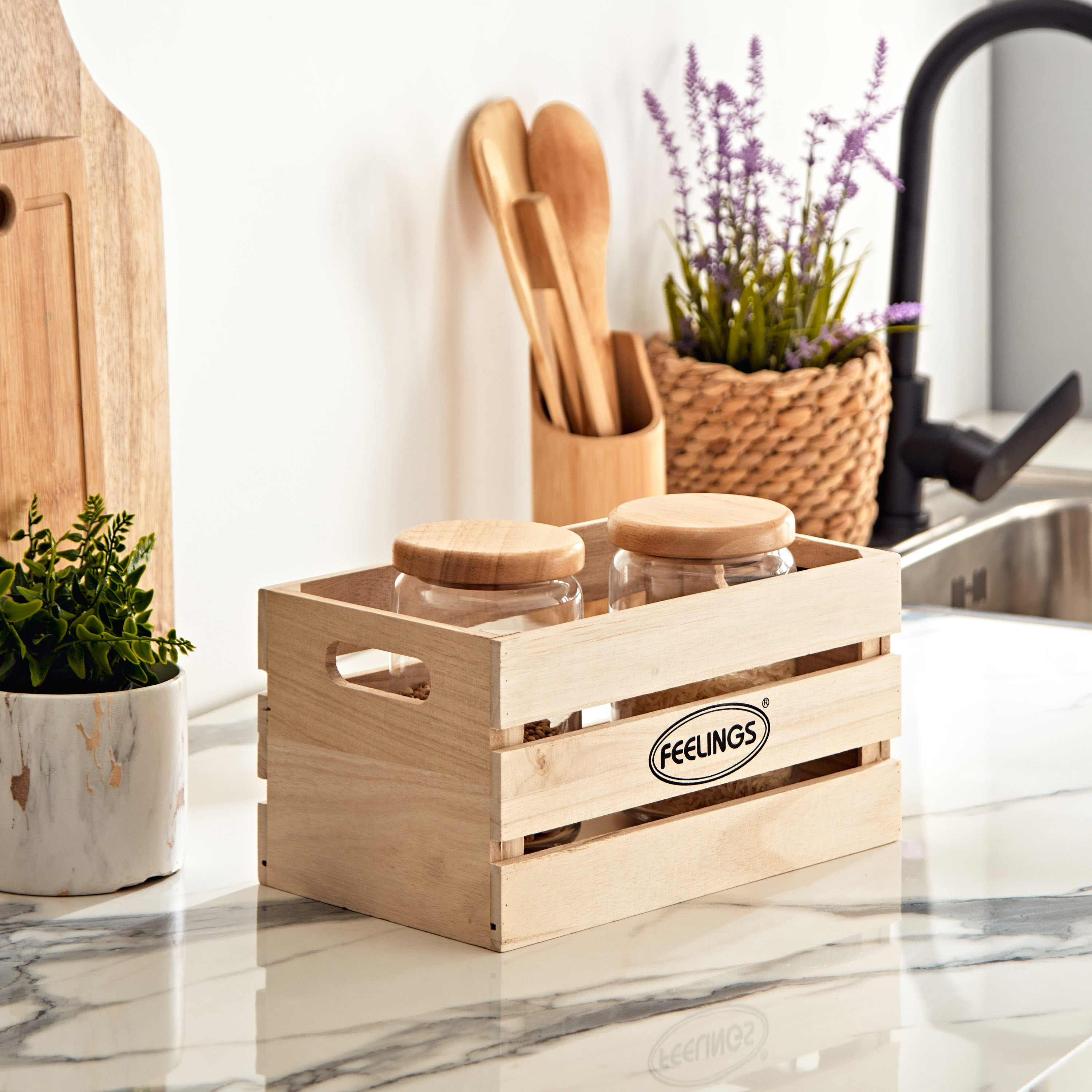صندوق تخزين خشبي متعدد الاستخدامات من أميتي - 27×16×14 سم-hbxhomeware-hbxkitchen-image-5