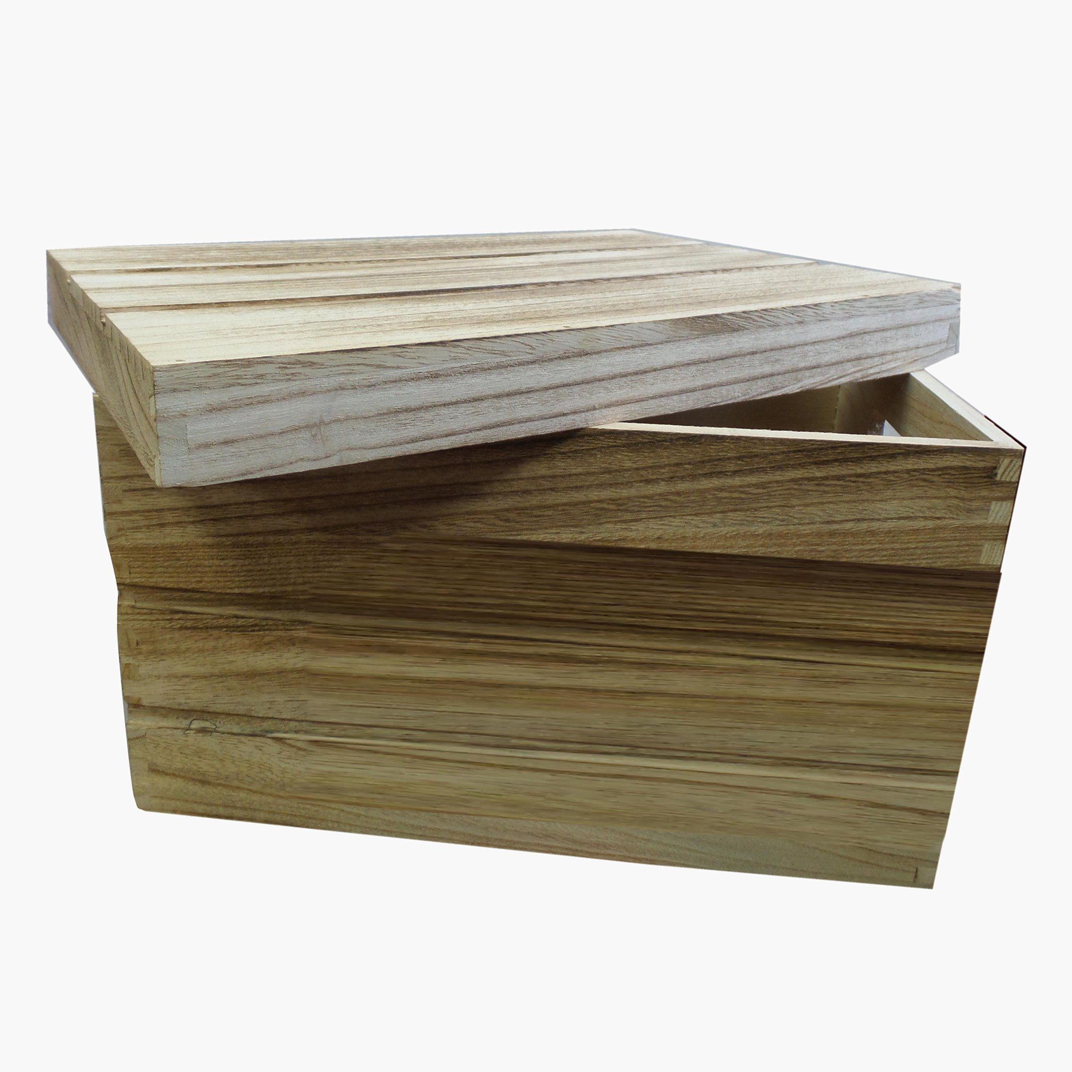 صندوق تخزين خشبي متعدد الاستخدامات بغطاء من أميتي - 30x19x16 سم-hbxhomeware-hbxkitchen-image-3