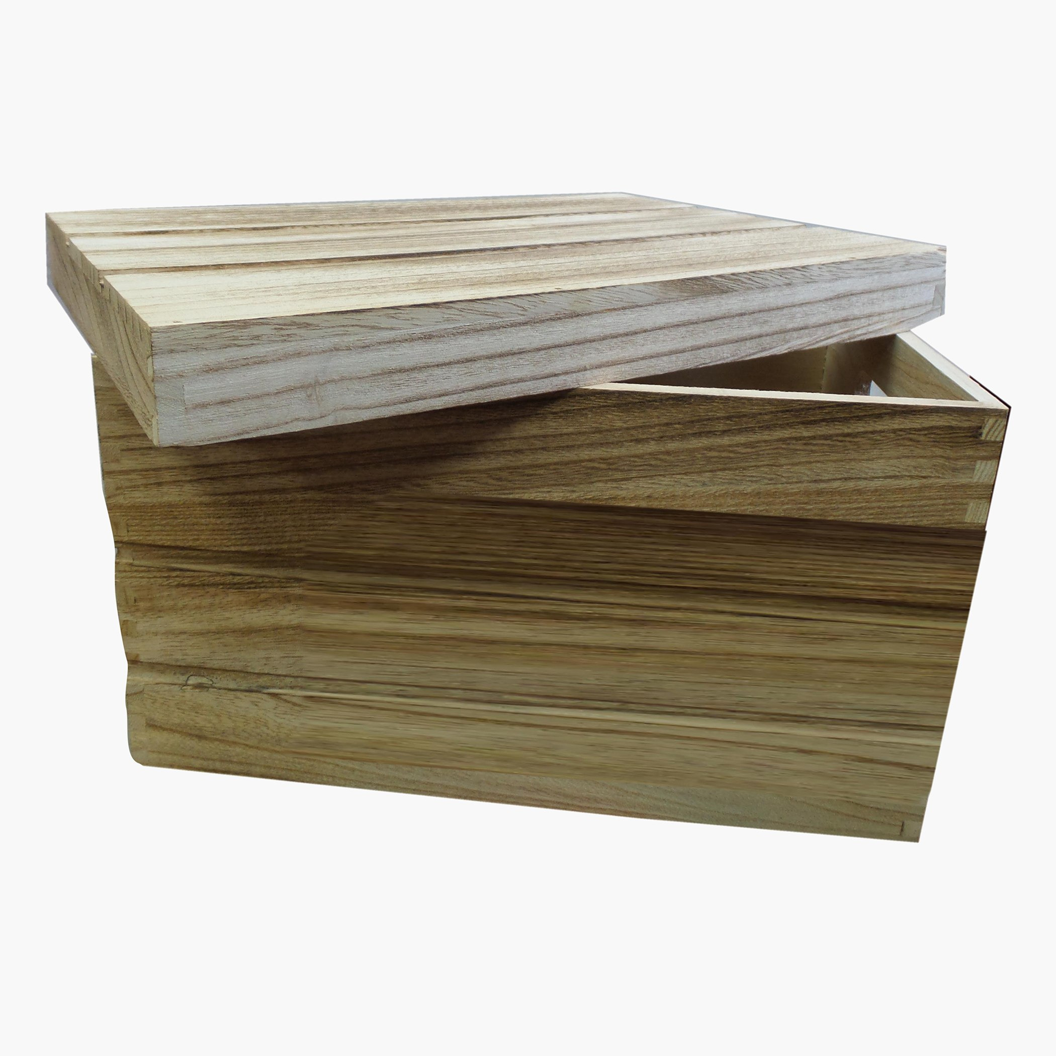 صندوق تخزين خشبي متعدد الاستخدامات بغطاء من أميتي - 36 × 25 × 20 سم-hbxhomeware-hbxkitchen-image-3