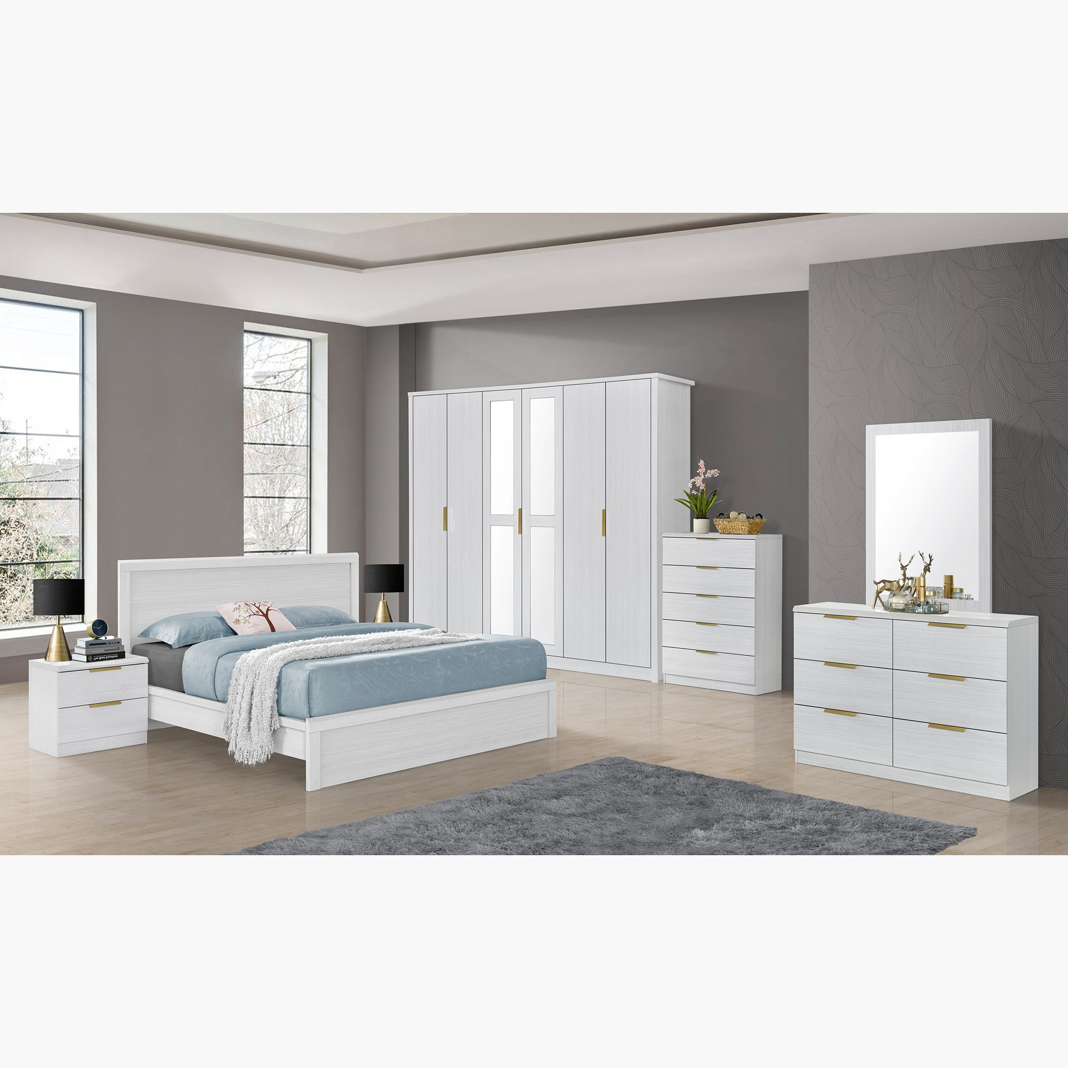 خزانة ملابس بـ6 أبواب ومرآة من برادفورد-hbxfurniture-wardrobes-image-7