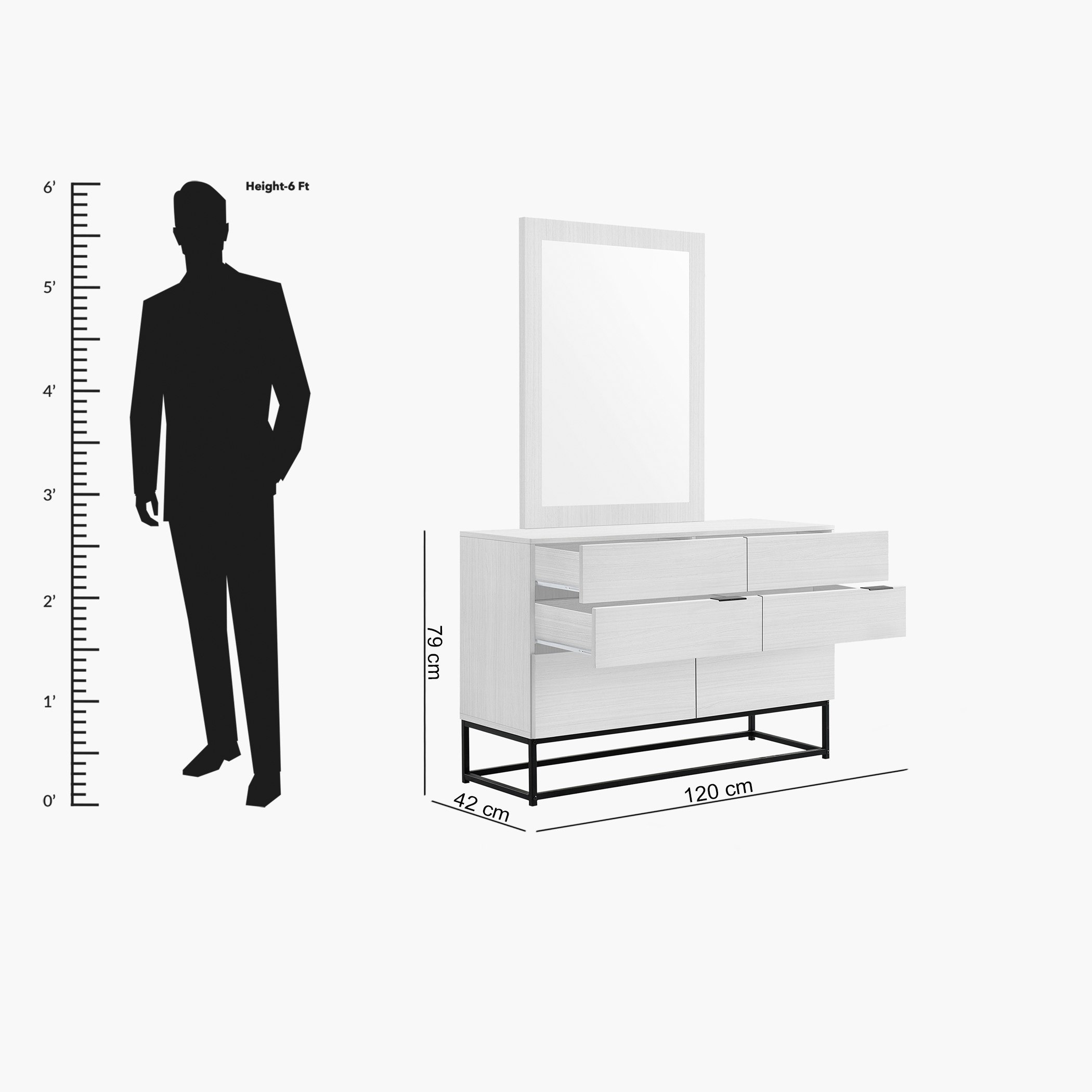 طقم غرفة نوم كينج 5 قطع من برنستون - 180x200 سم-hbxbedroom-bedsandbedsets-bedroomsets-king-image-17