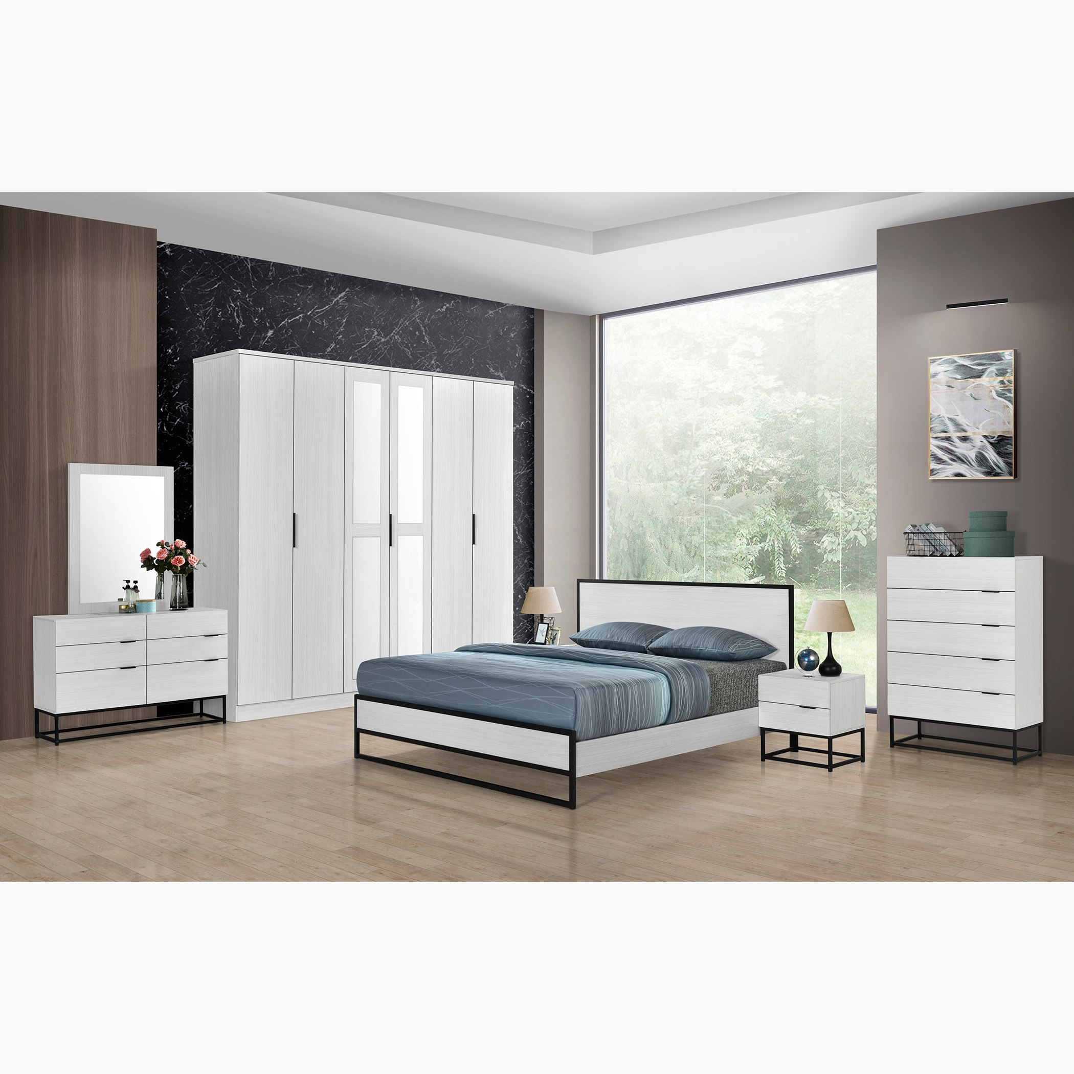 وحدة تخزين بـ5 أدراج من برينستون-hbxfurniture-dressersandchests-chestofdrawers-image-5